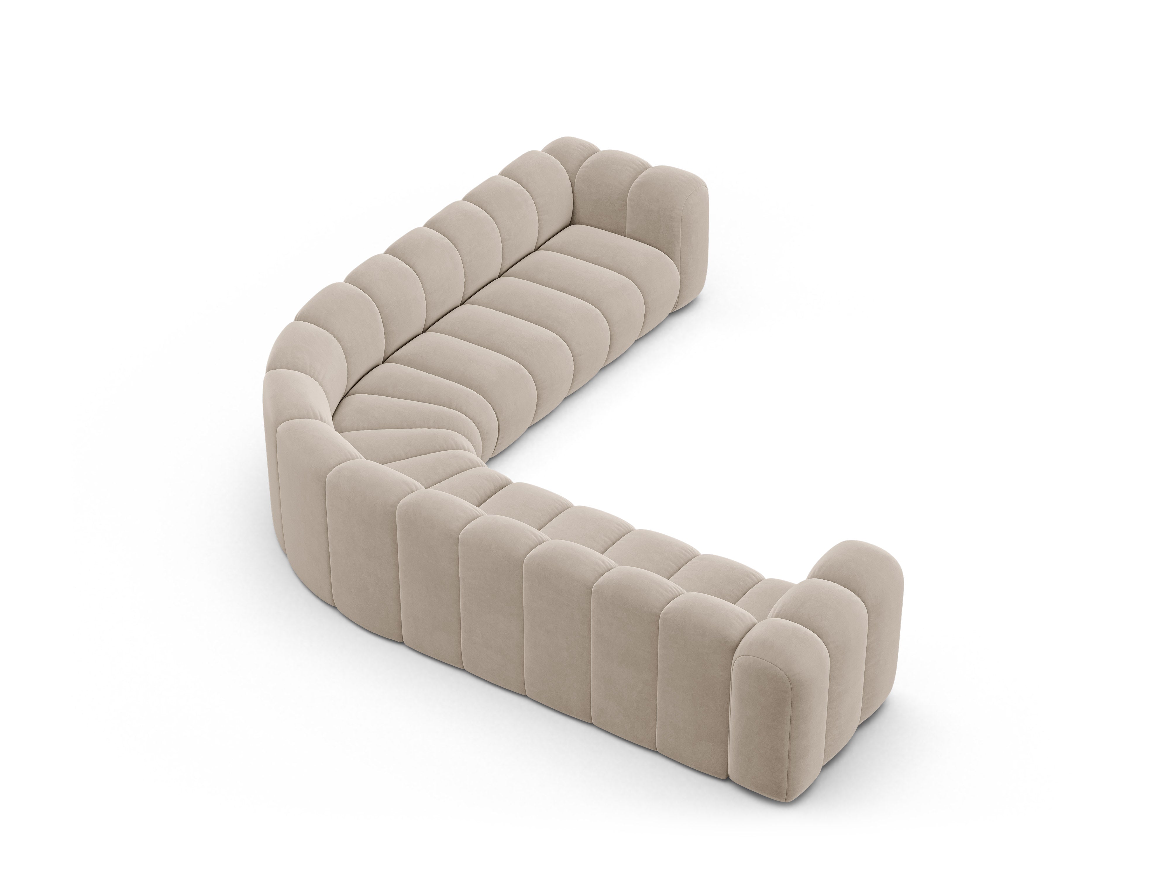Sitzgarnitur Lupine 309x309 cm, Material: Samt