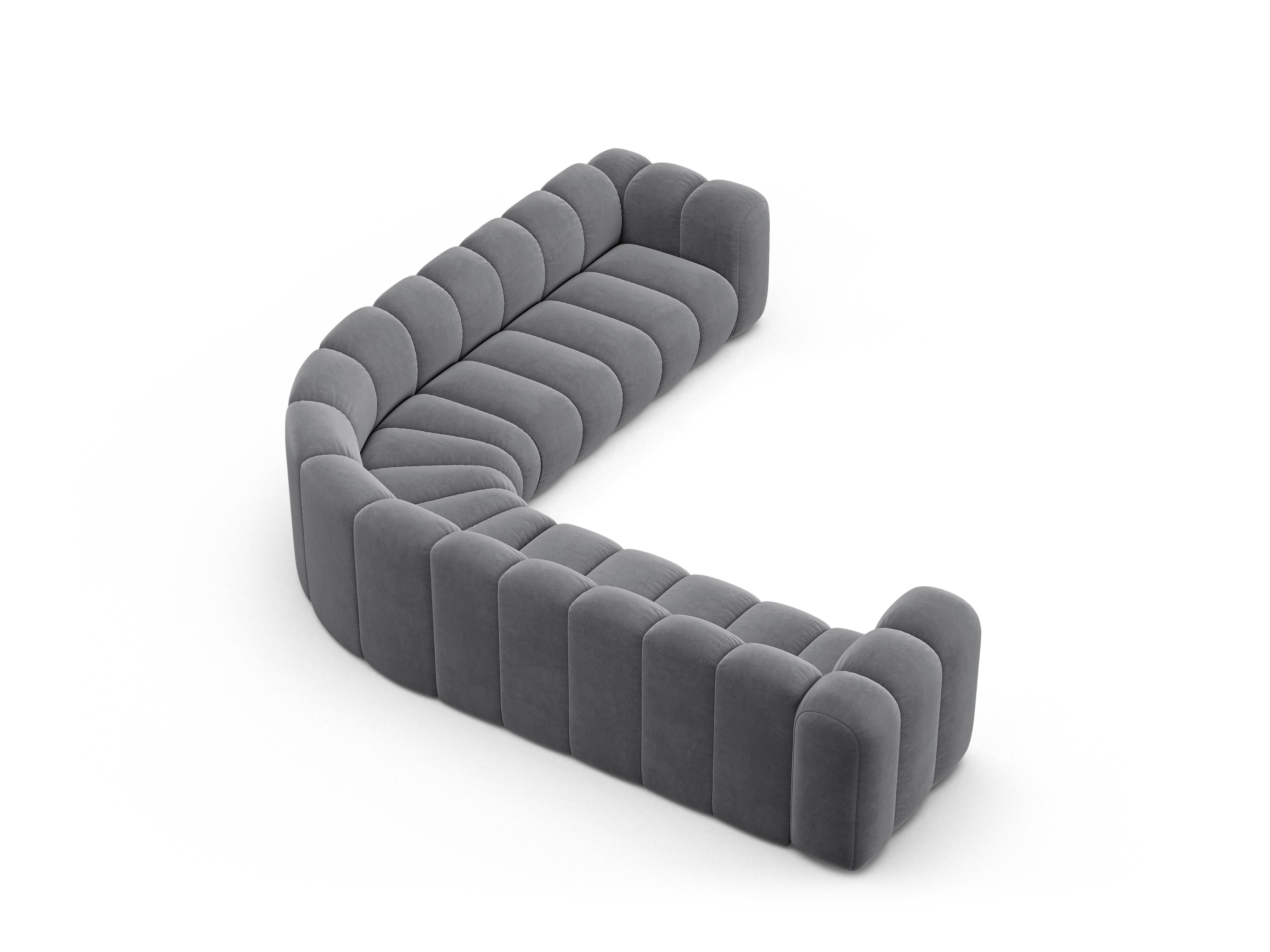 Sitzgarnitur Lupine 309x309 cm, Material: Samt