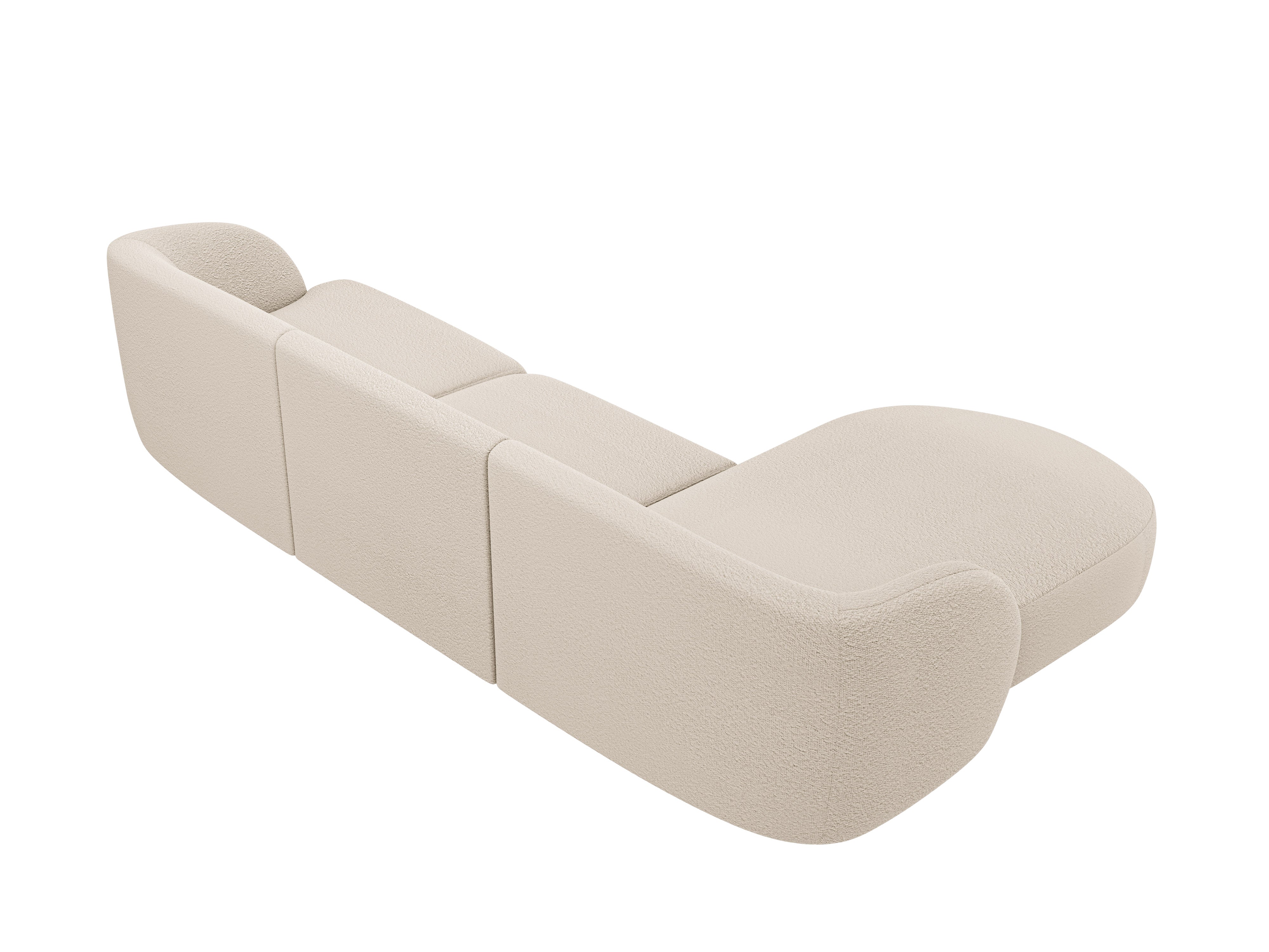 Sitzgarnitur Miley 255x165cm, Material: Bouclé