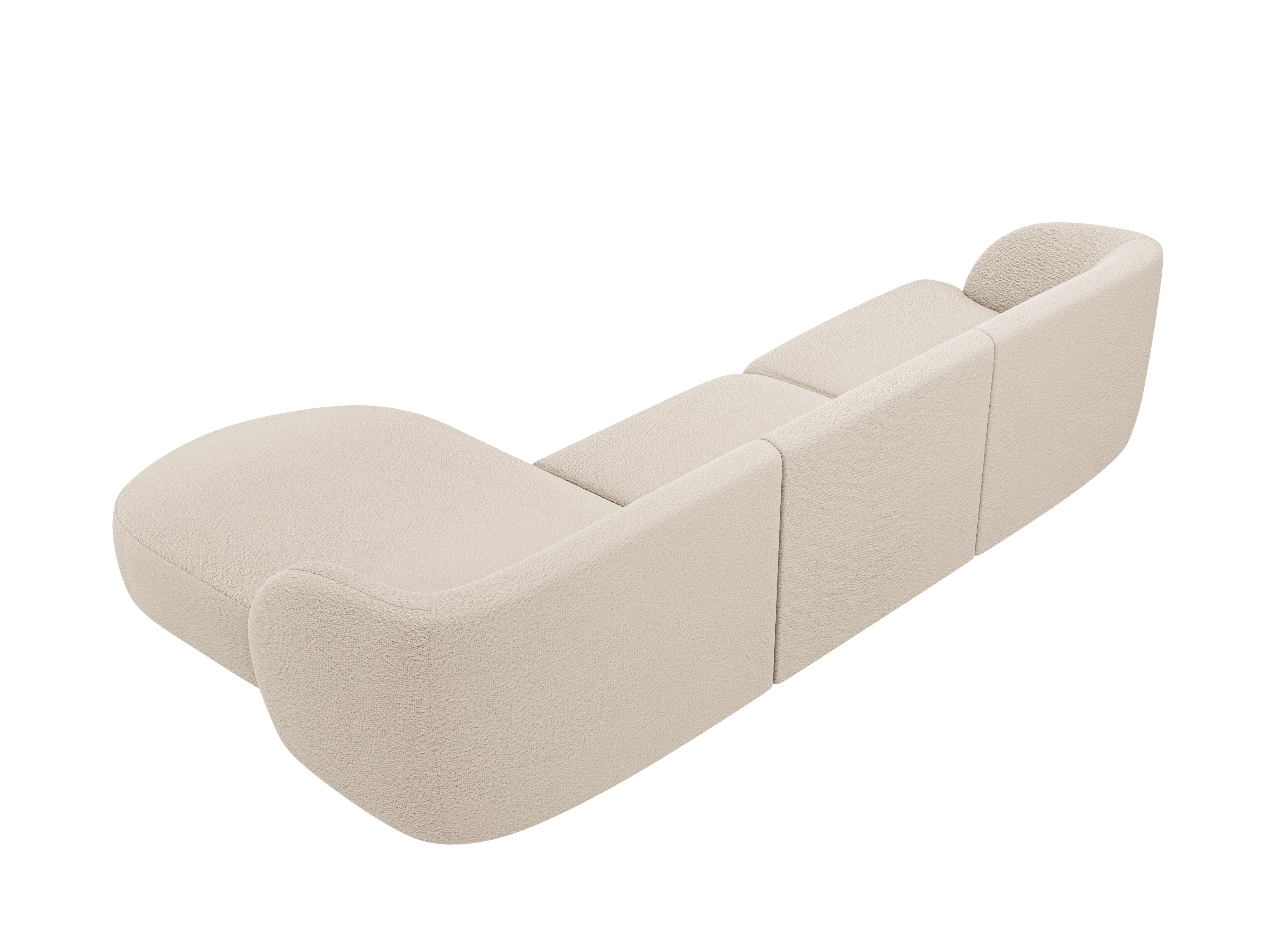 Sitzgarnitur Miley 255x165cm, Material: Bouclé