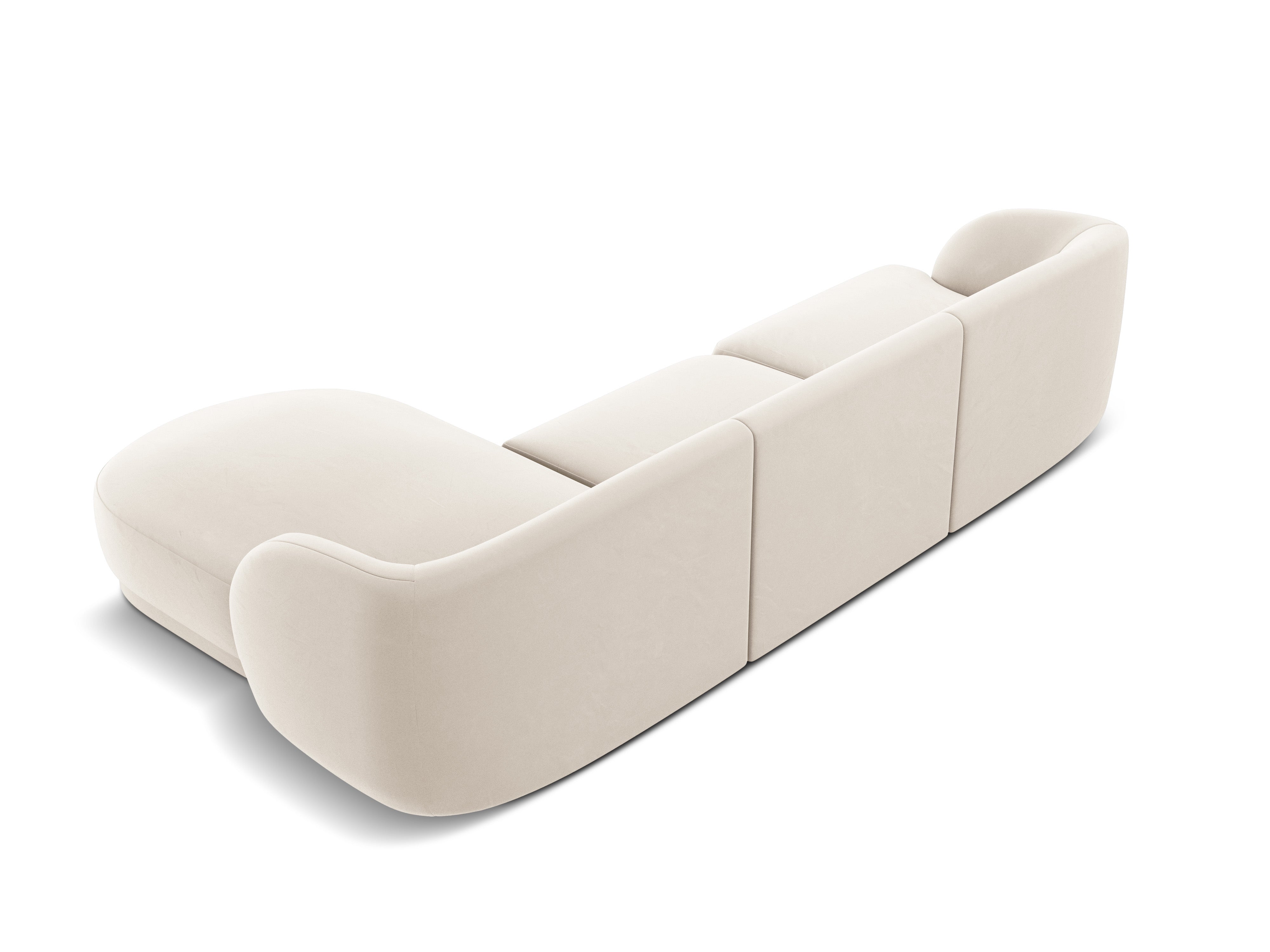 Sitzgarnitur Miley 255x165cm, Material: Samt