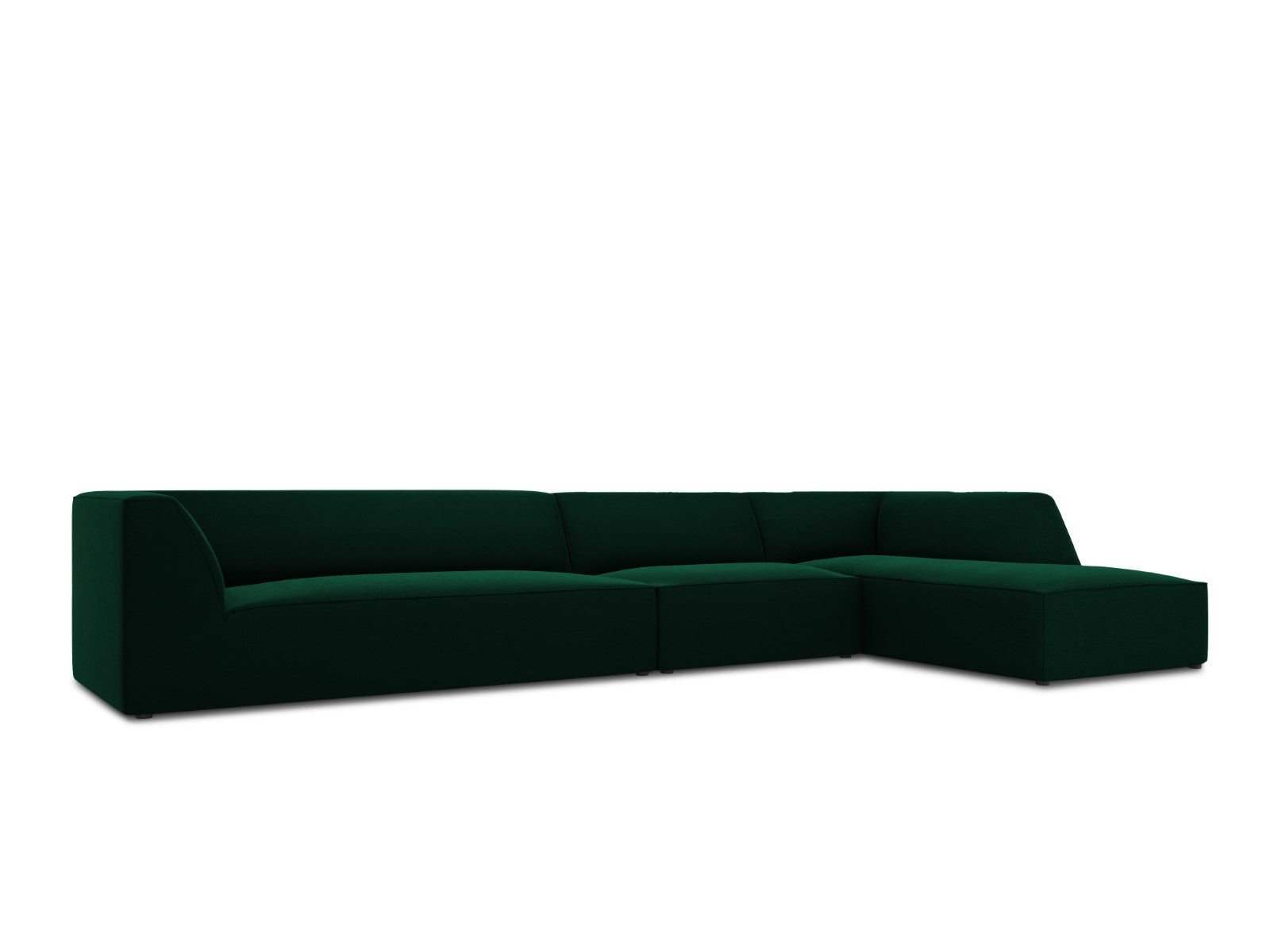 Ecksofa Ruby, 5 Sitze, 366x180cm, Material: Samt