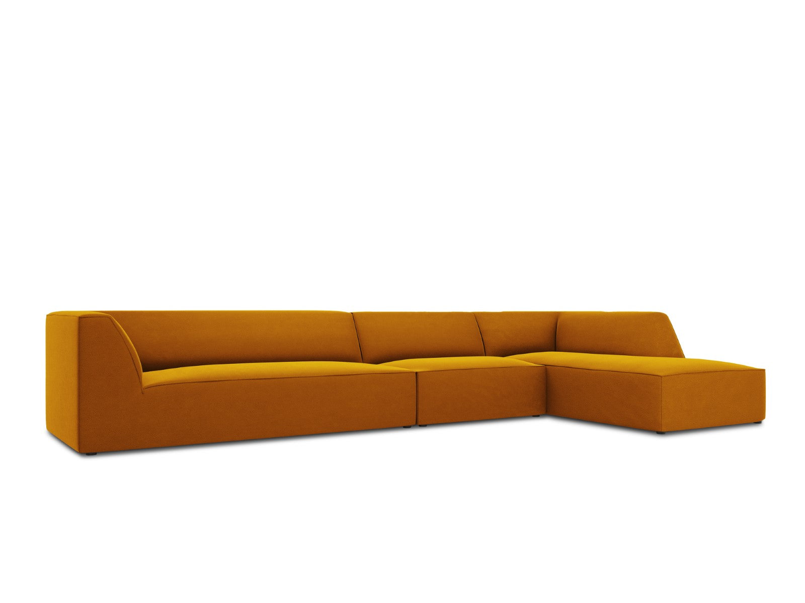 Ecksofa Ruby, 5 Sitze, 366x180cm, Material: Samt