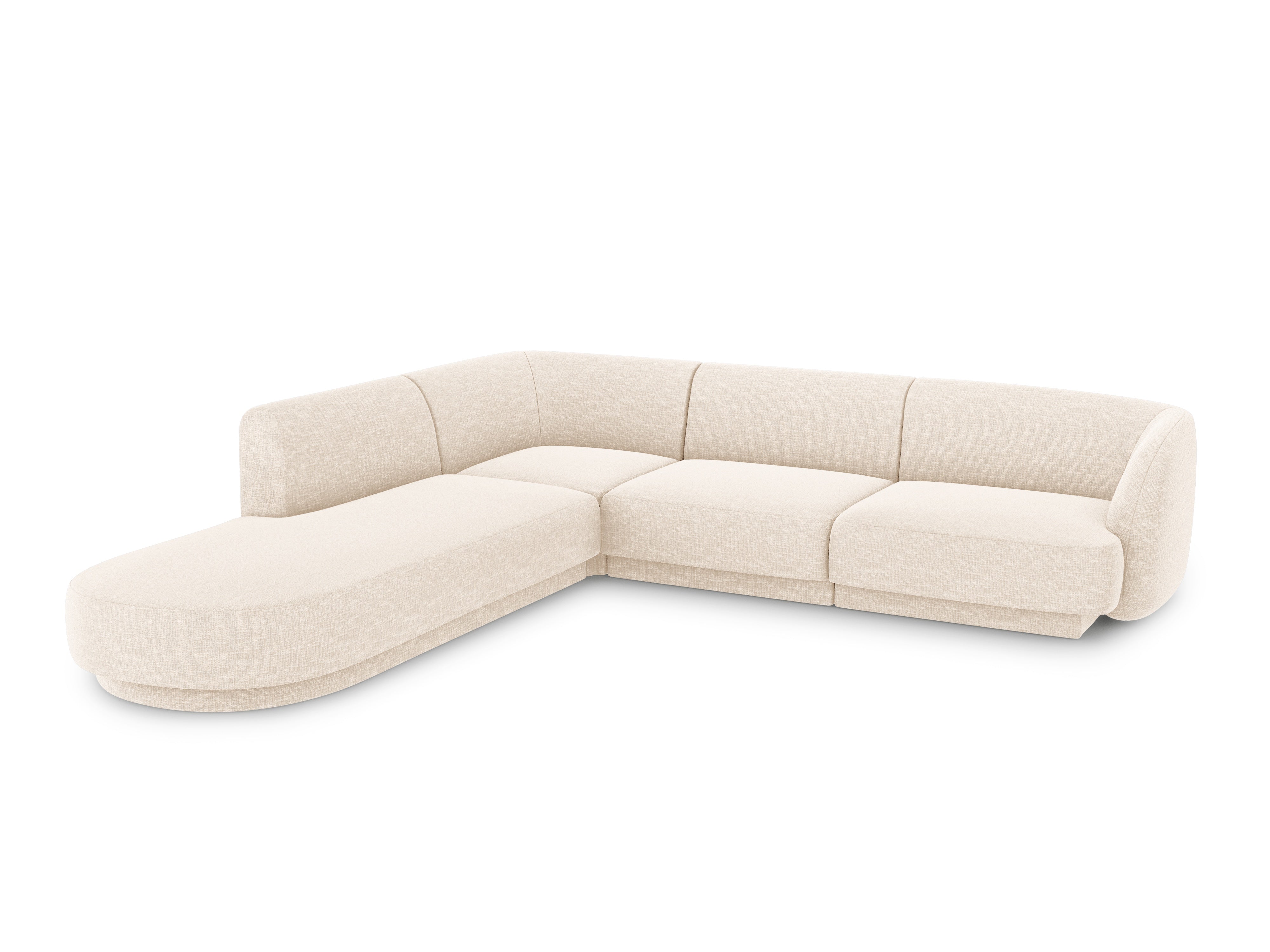 Sitzgarnitur Miley 255x248cm, Material: Chenille