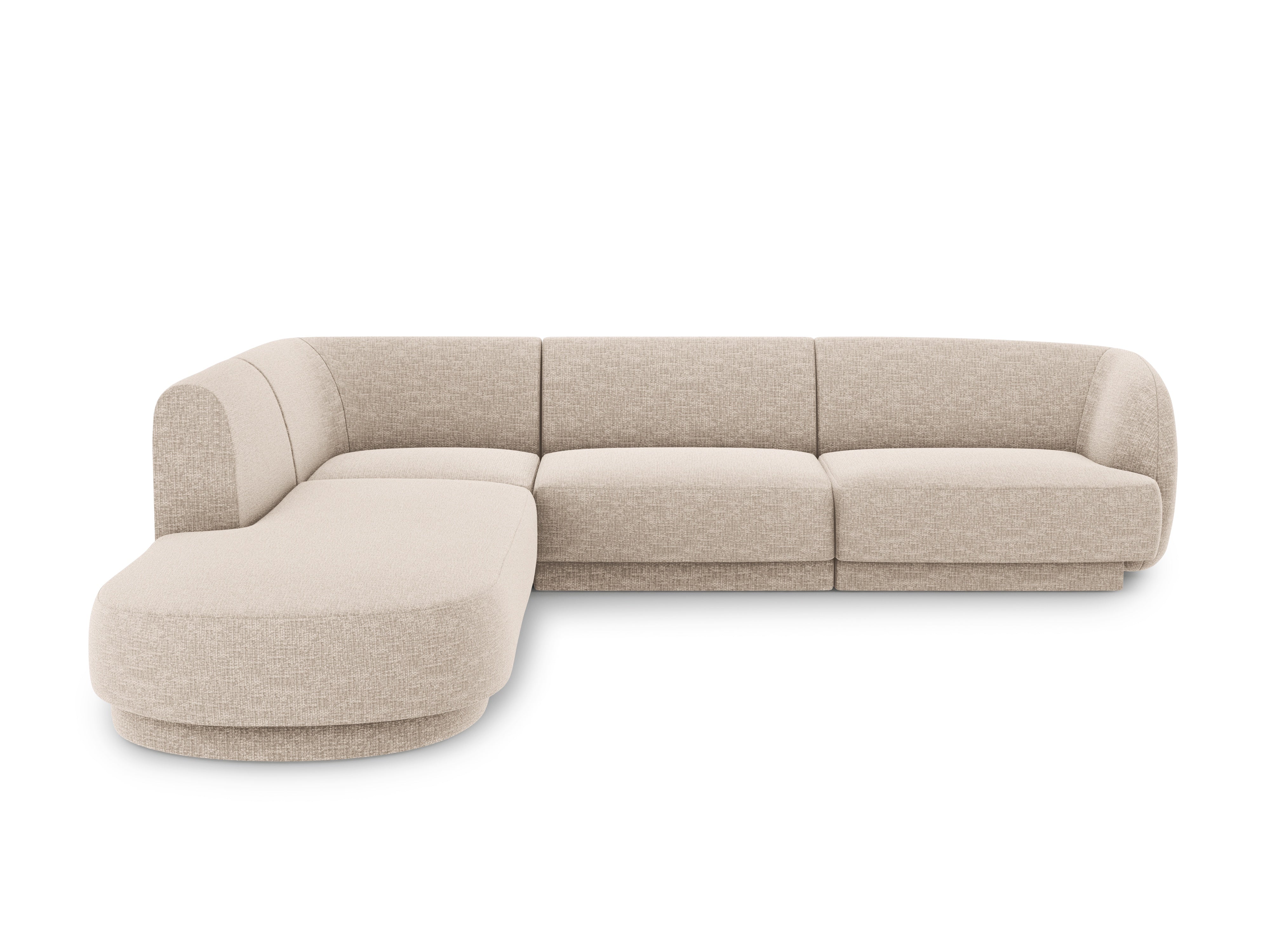 Sitzgarnitur Miley 255x248cm, Material: Chenille