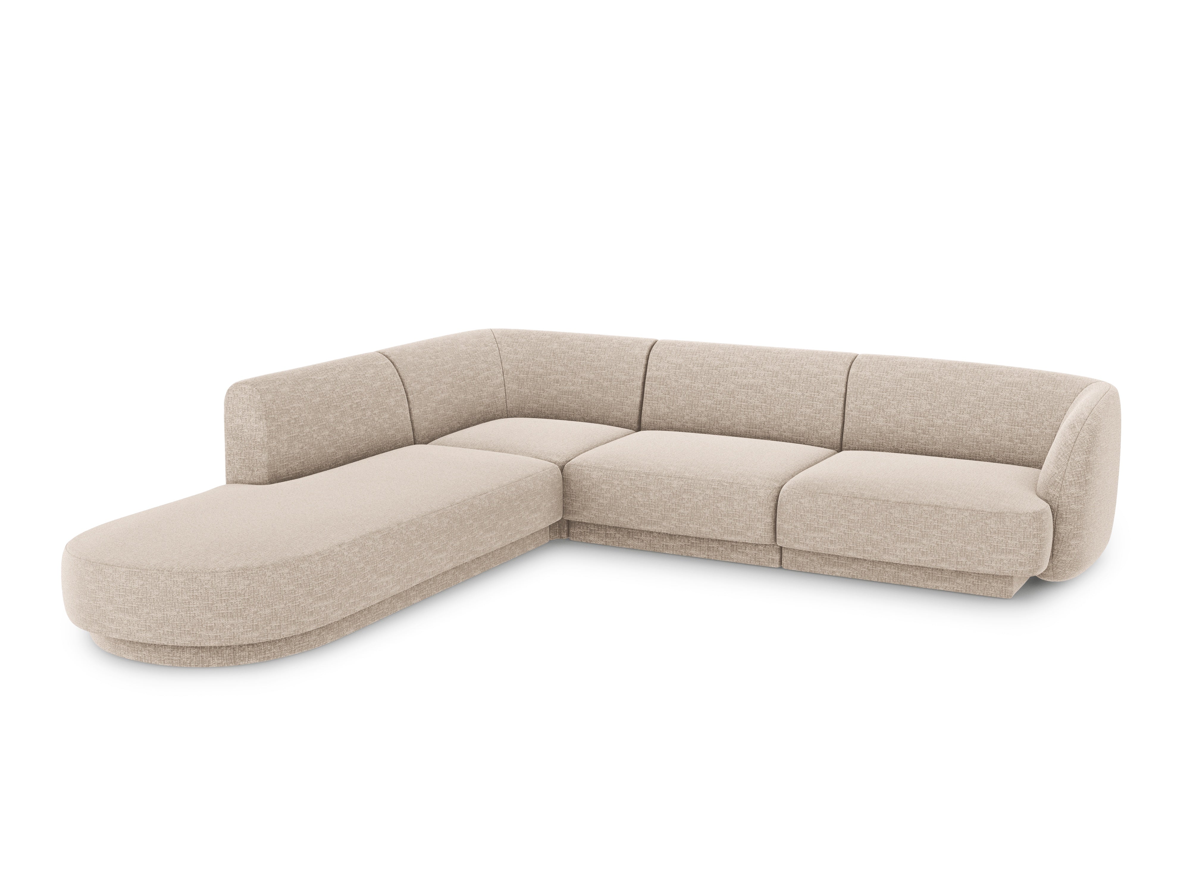 Sitzgarnitur Miley 255x248cm, Material: Chenille