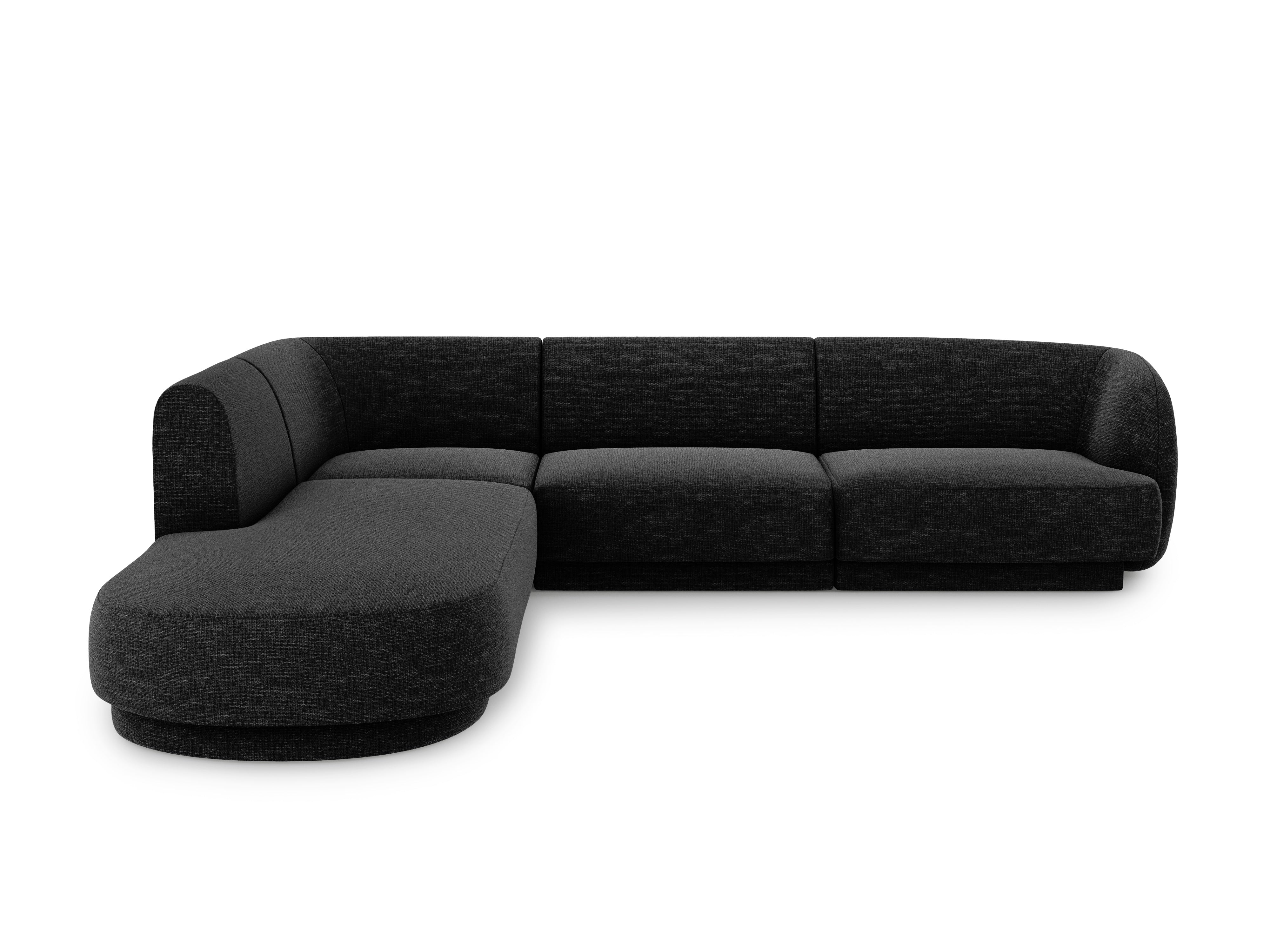 Sitzgarnitur Miley 255x248cm, Material: Chenille