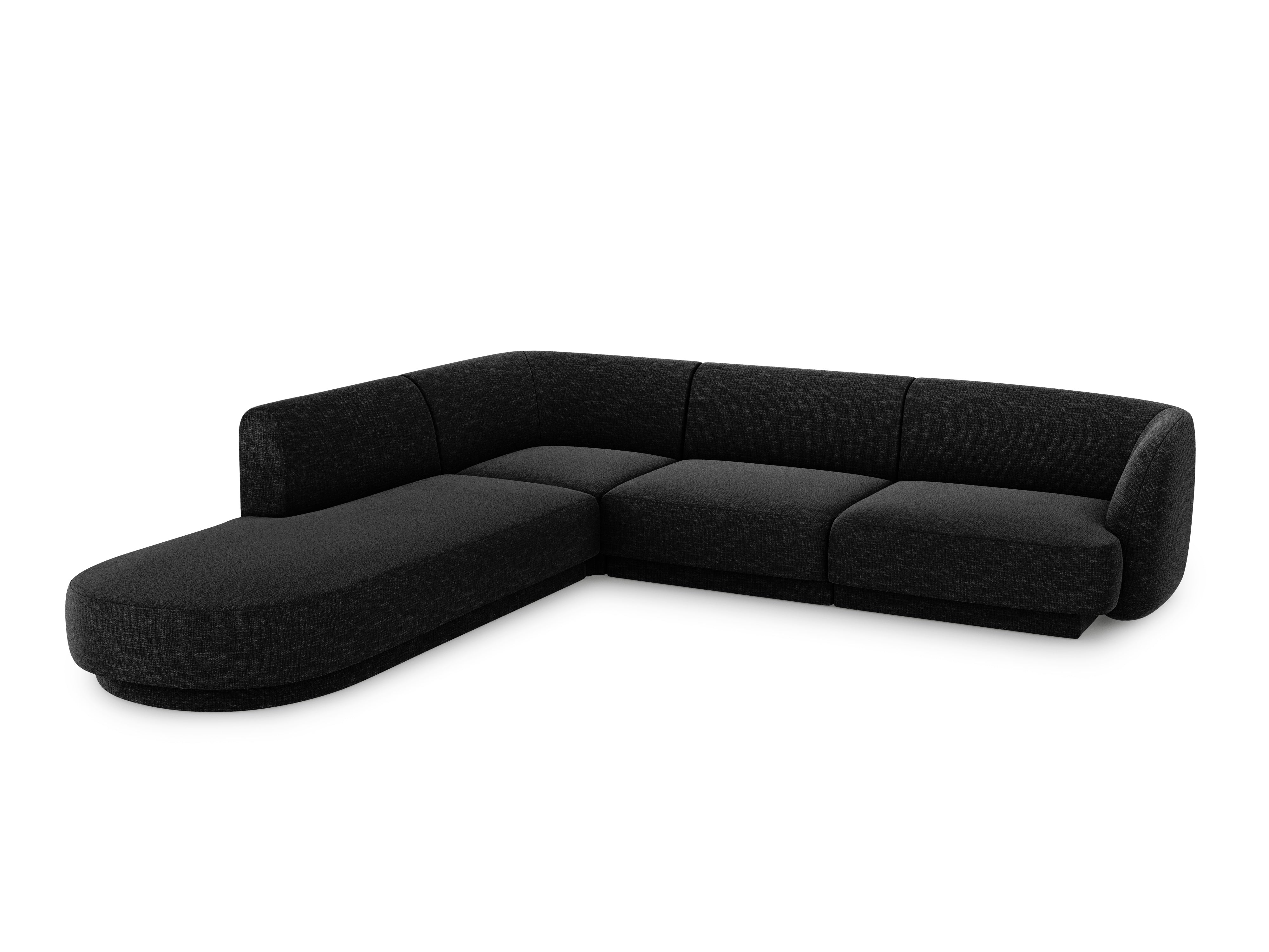 Sitzgarnitur Miley 255x248cm, Material: Chenille