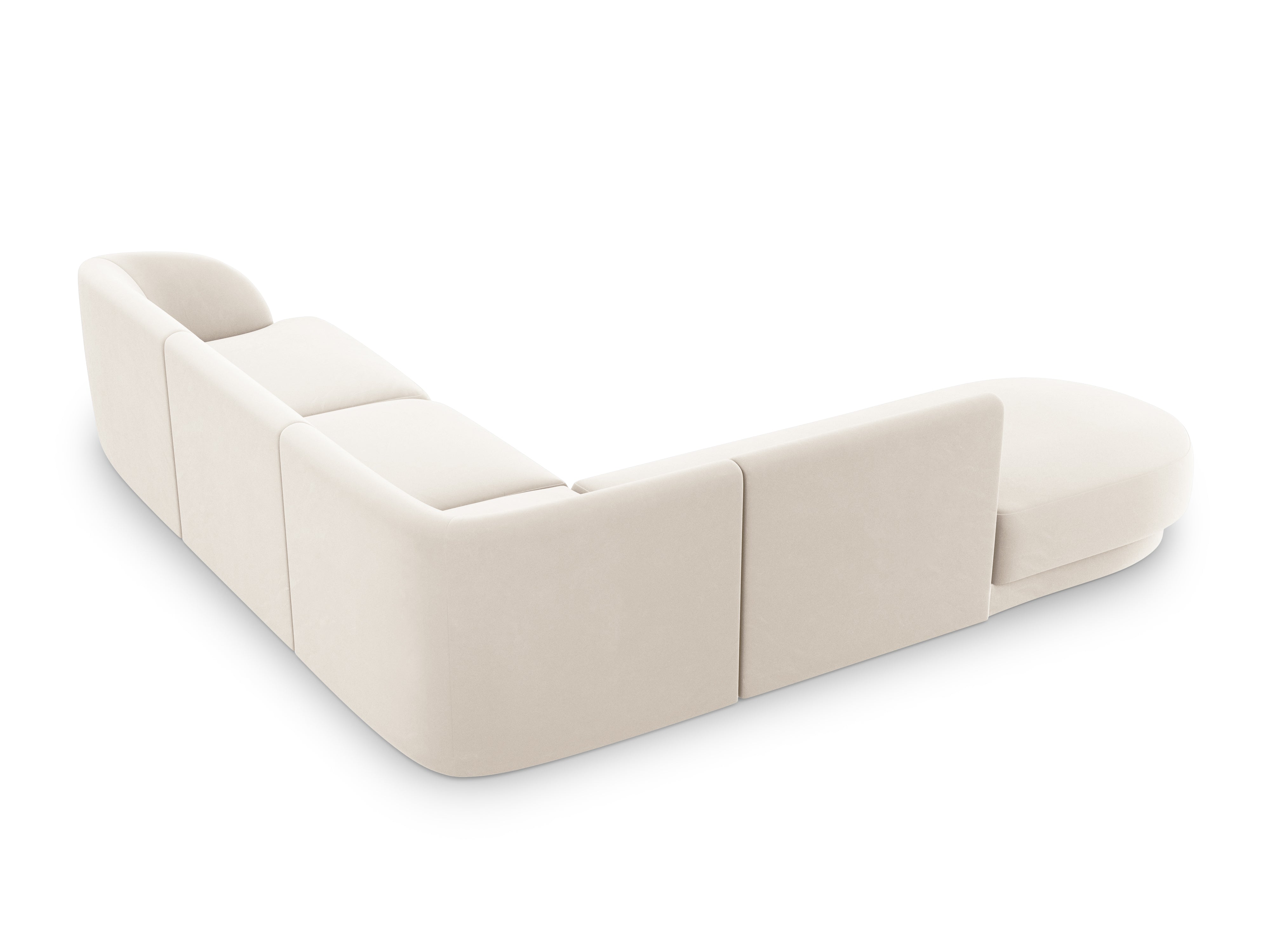 Sitzgarnitur Miley 255x248cm, Material: Samt