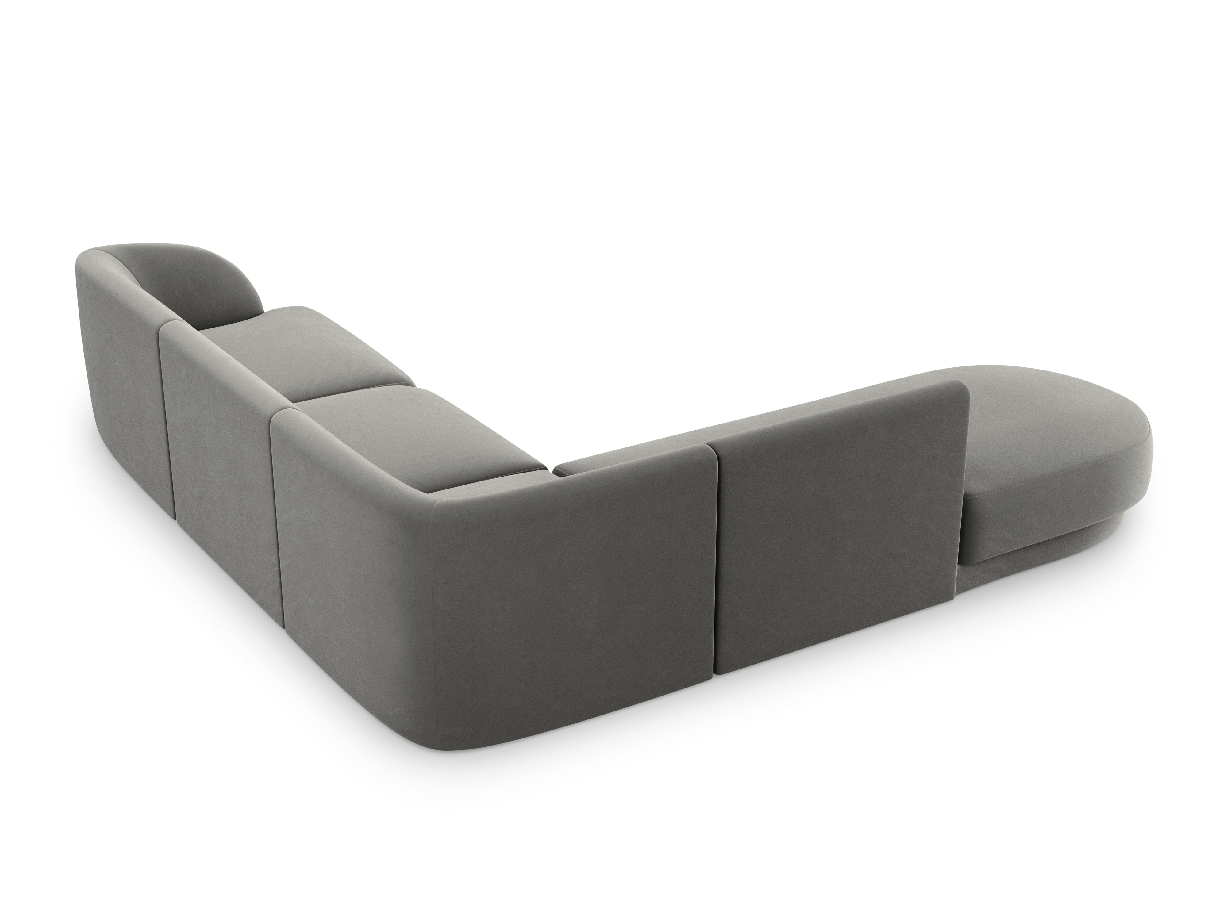 Sitzgarnitur Miley 255x248cm, Material: Samt