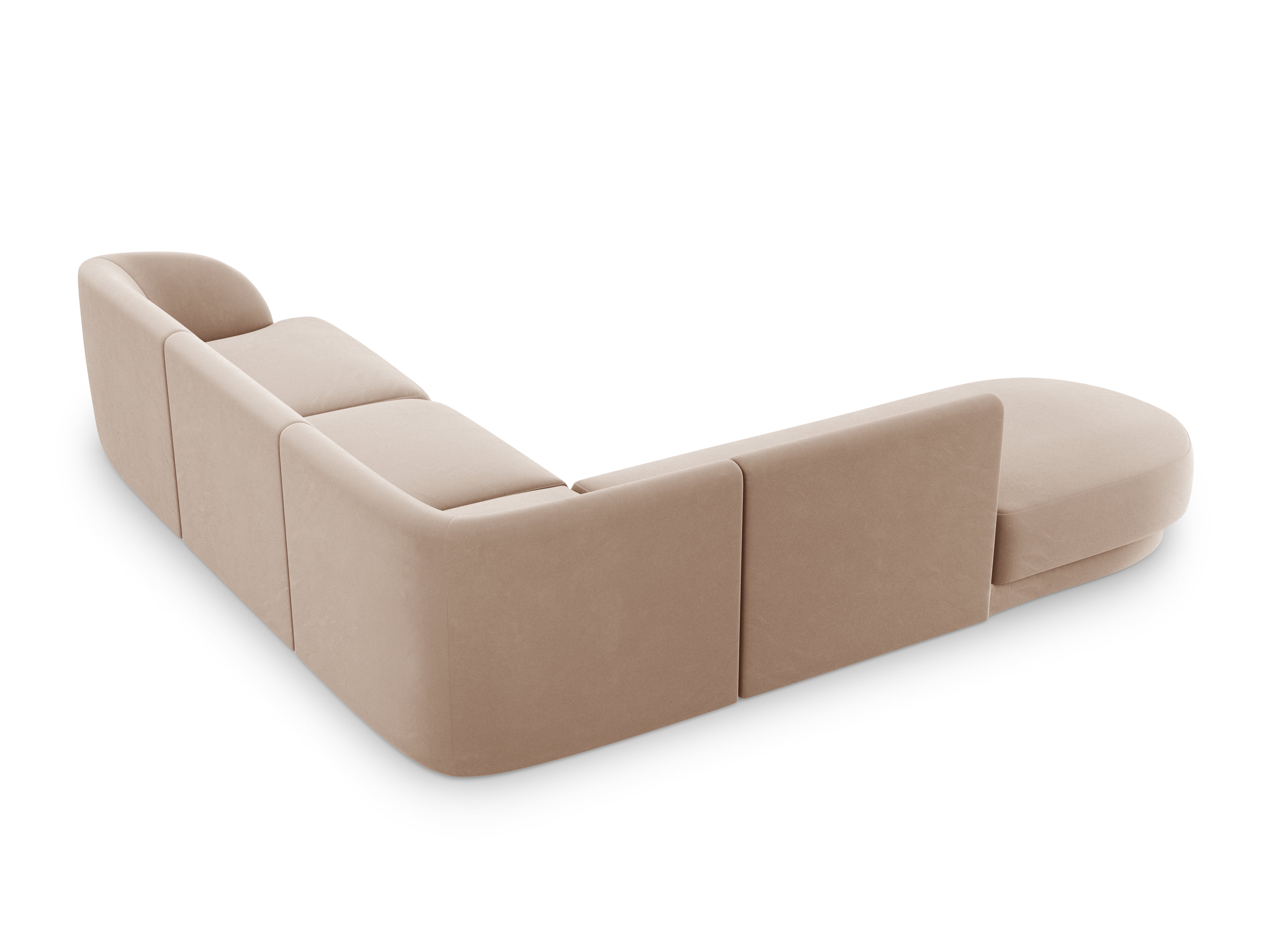 Sitzgarnitur Miley 255x248cm, Material: Samt