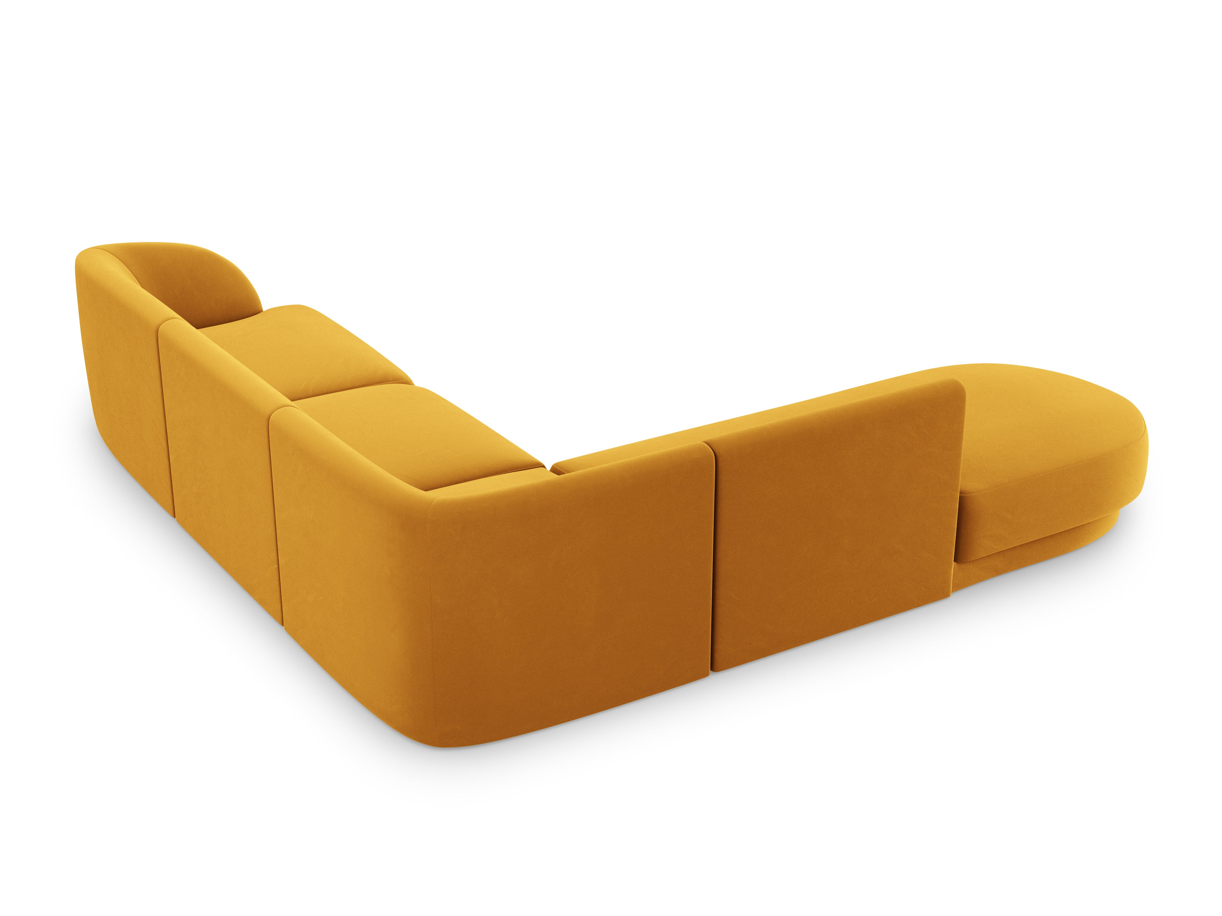 Sitzgarnitur Miley 255x248cm, Material: Samt
