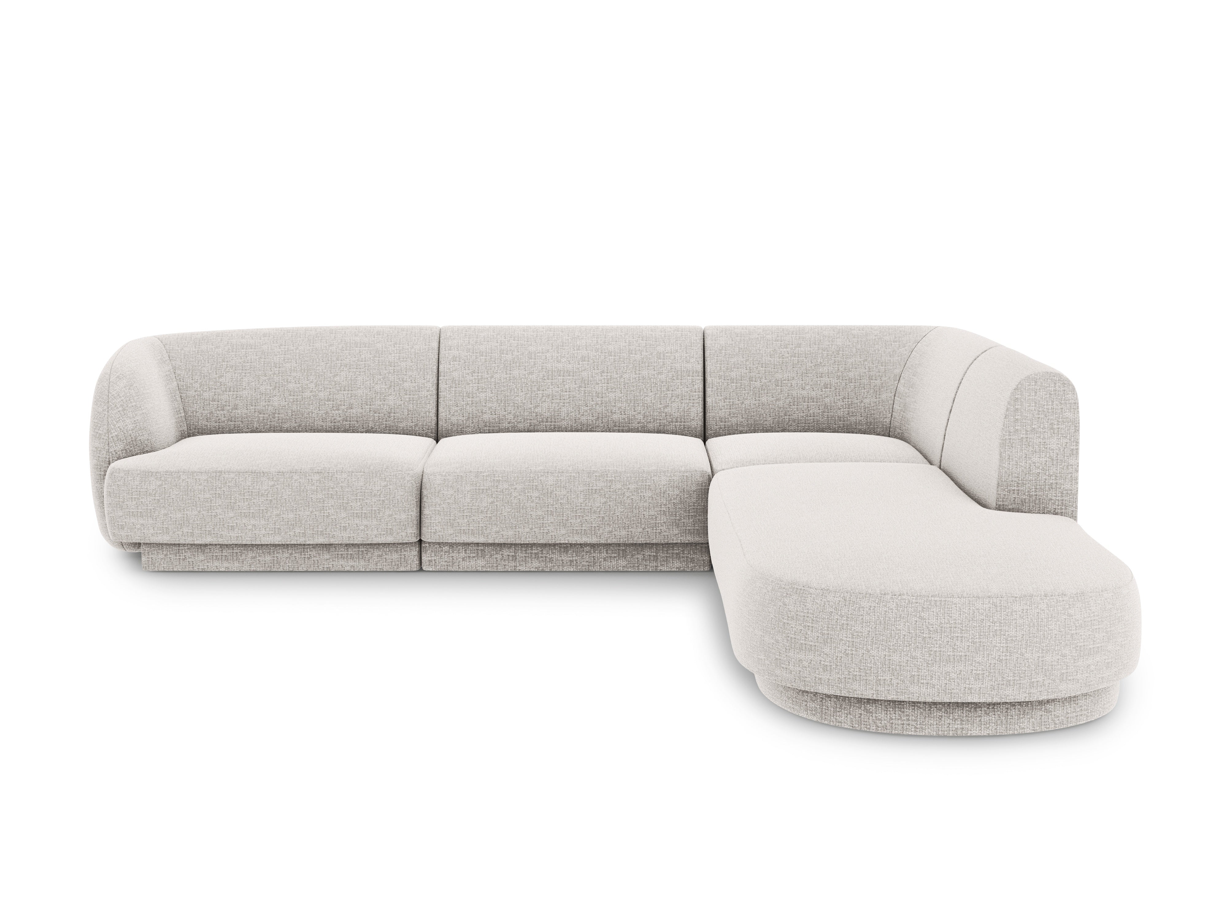 Sitzgarnitur Miley 255x248cm, Material: Chenille