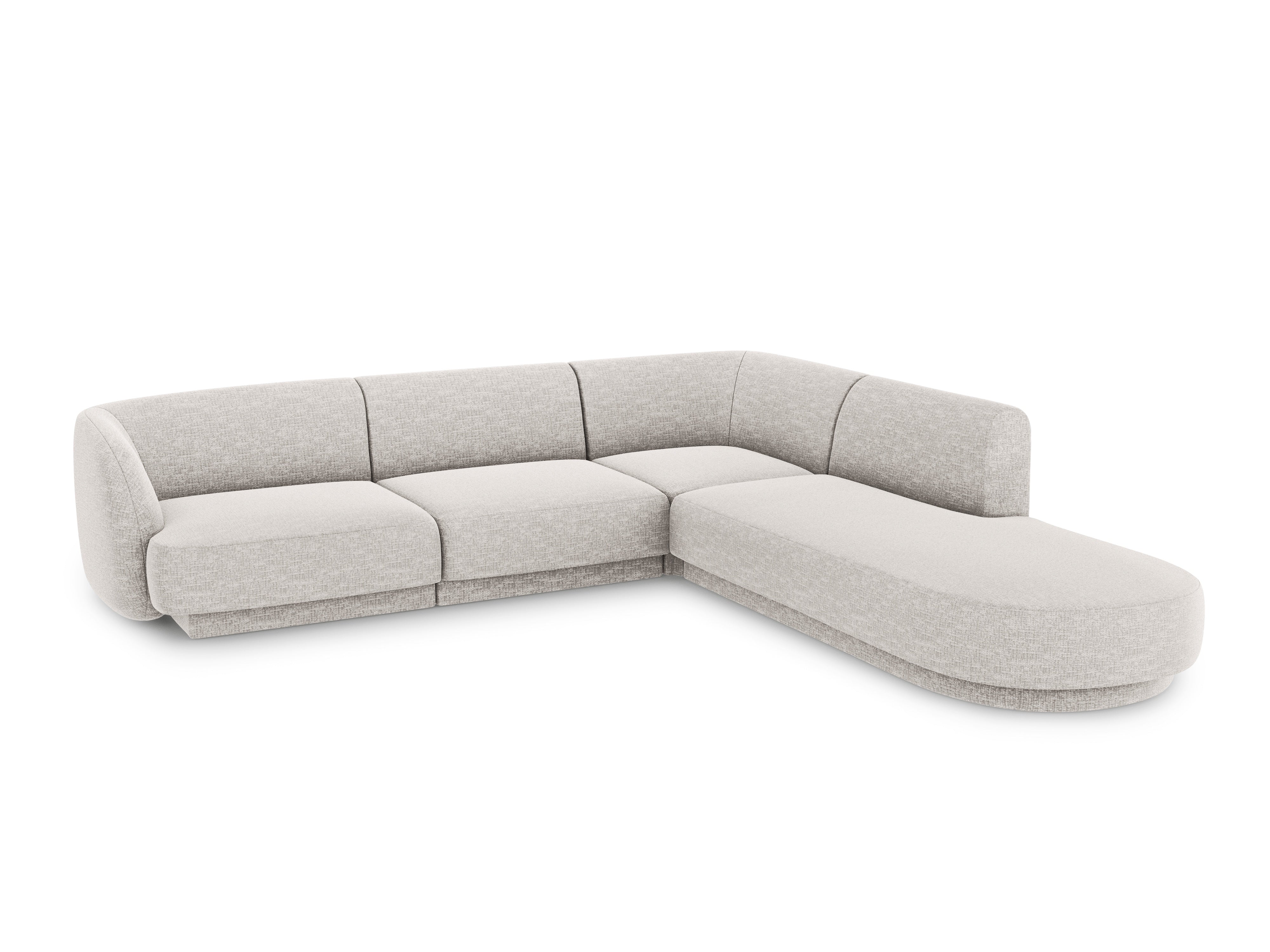 Sitzgarnitur Miley 255x248cm, Material: Chenille
