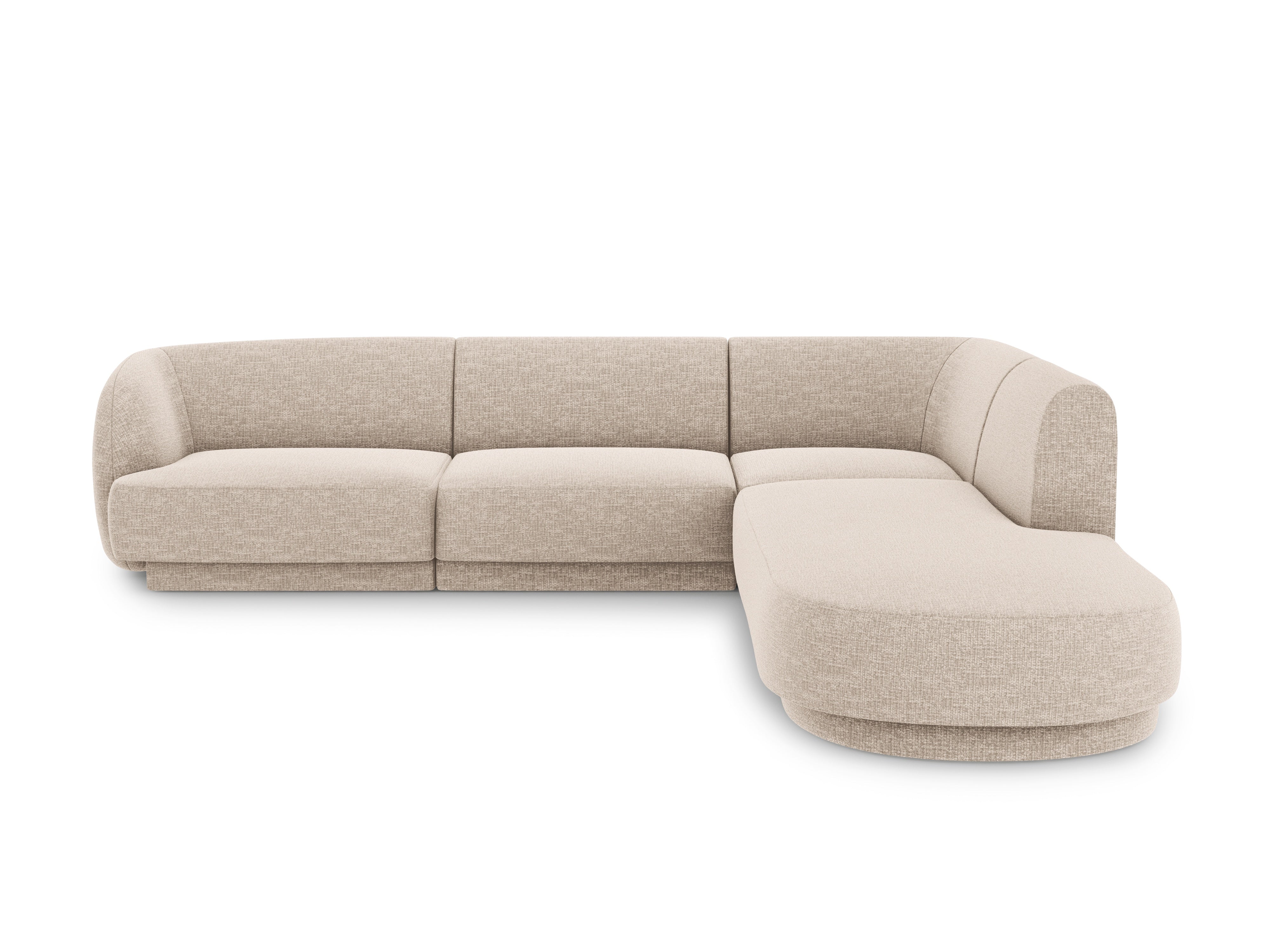 Sitzgarnitur Miley 255x248cm, Material: Chenille