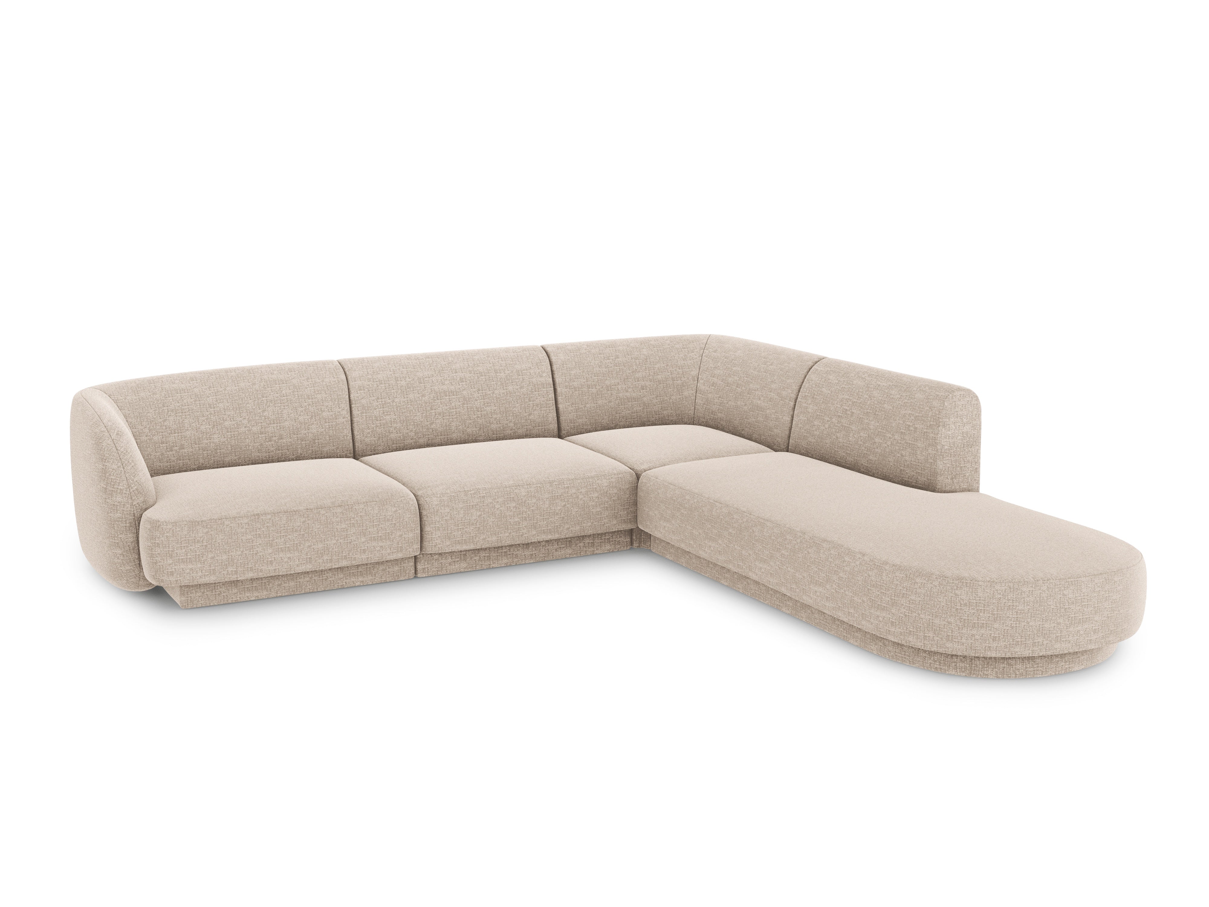 Sitzgarnitur Miley 255x248cm, Material: Chenille