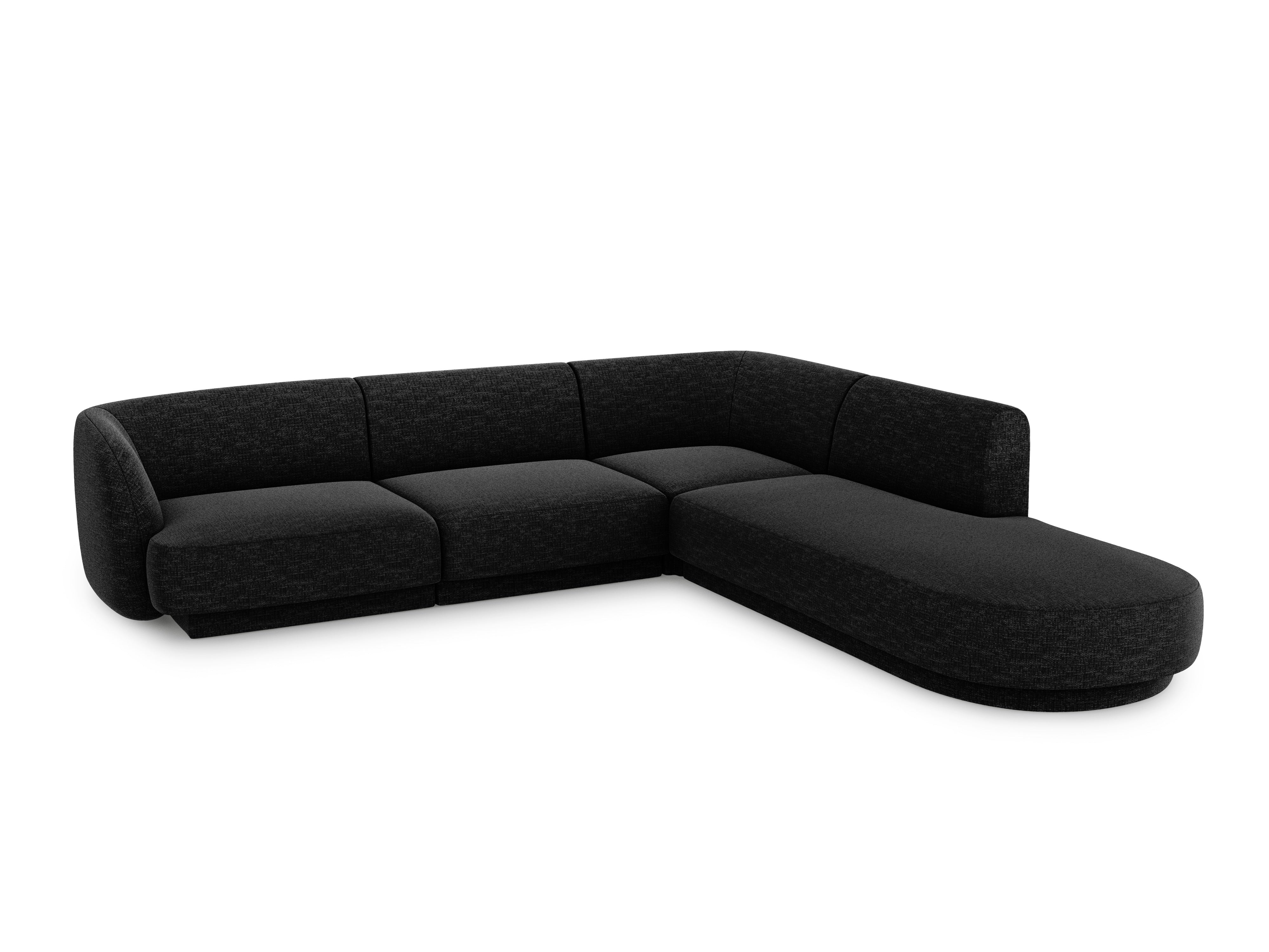 Sitzgarnitur Miley 255x248cm, Material: Chenille