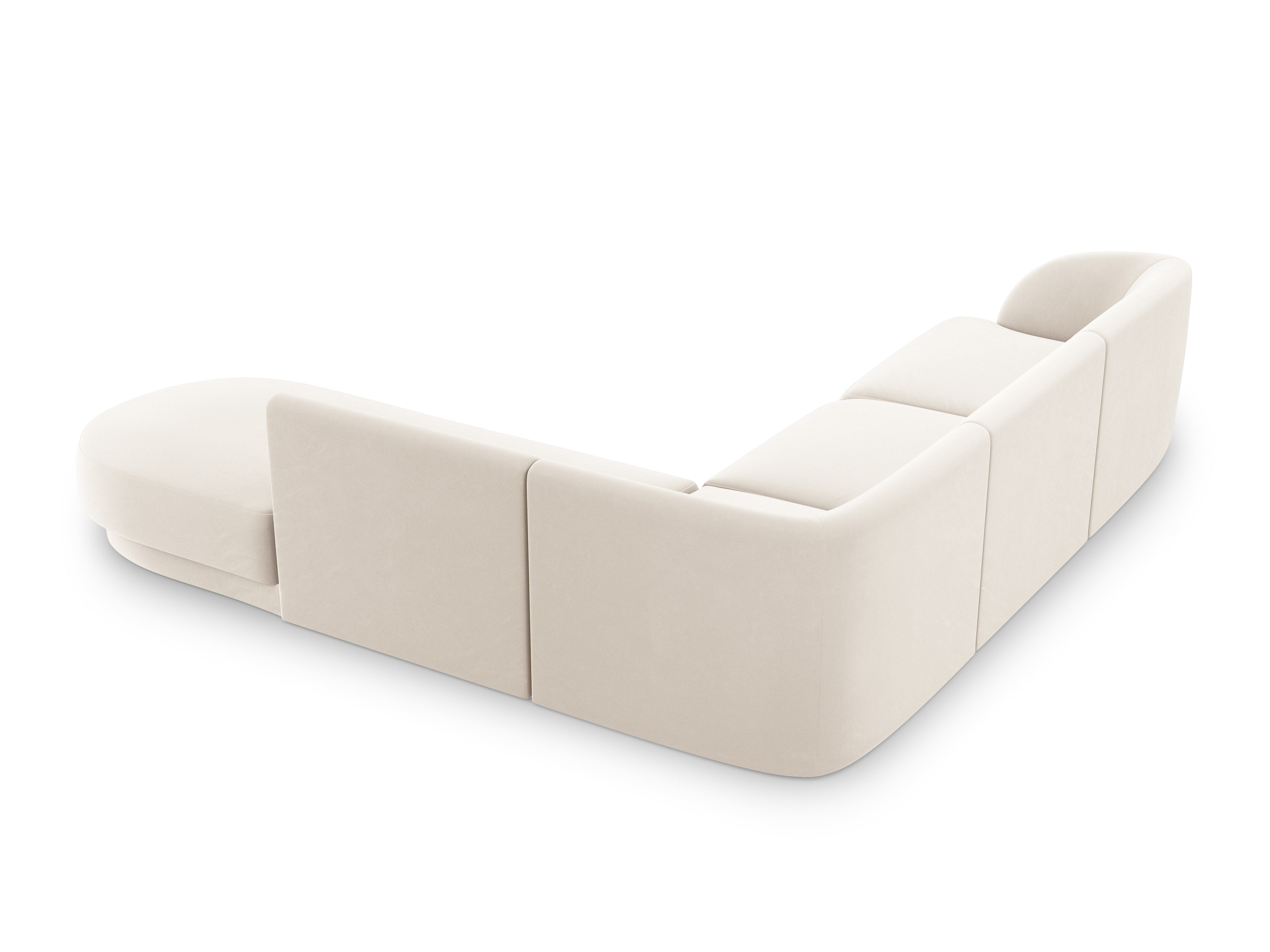 Sitzgarnitur Miley 255x248cm, Material: Samt