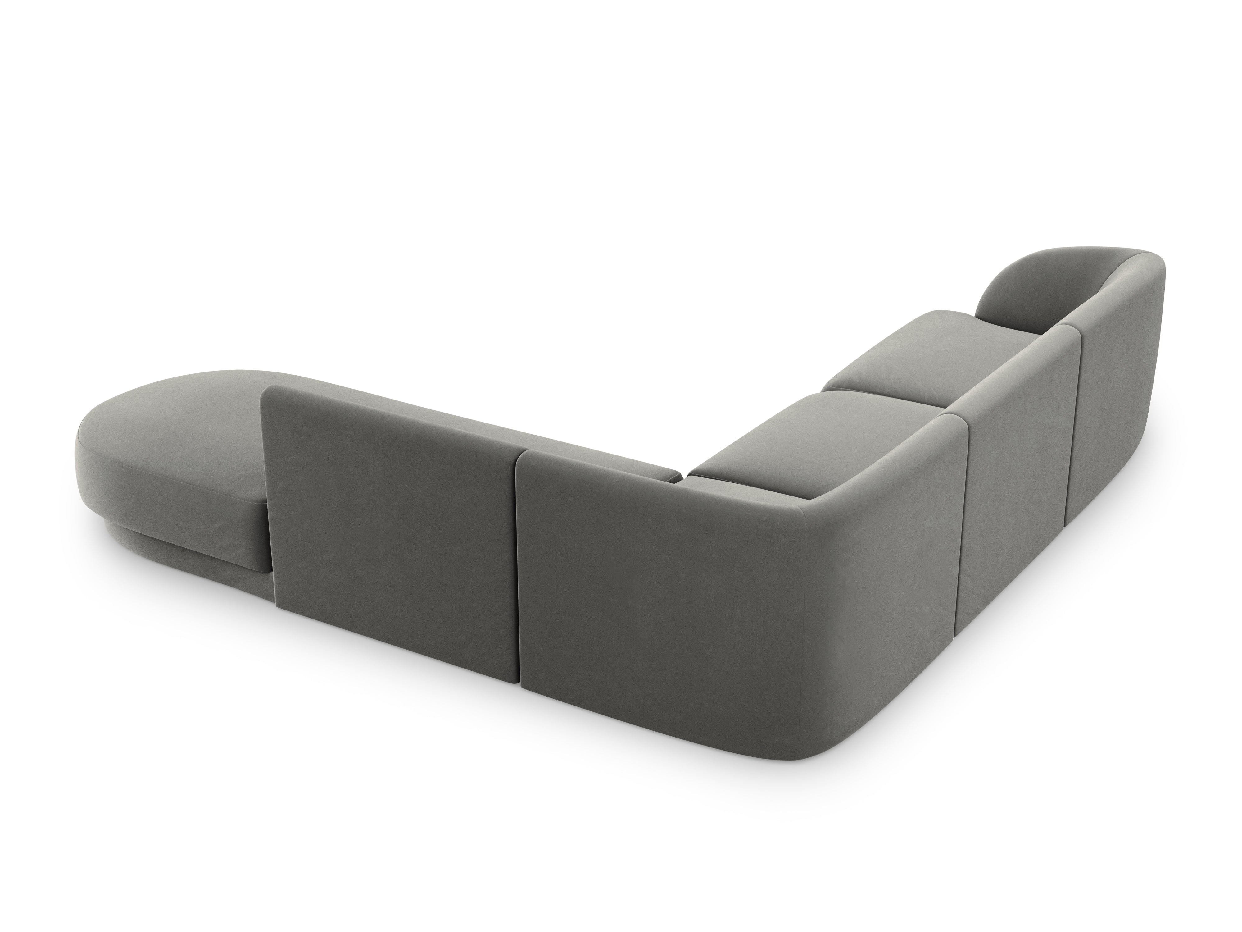 Sitzgarnitur Miley 255x248cm, Material: Samt