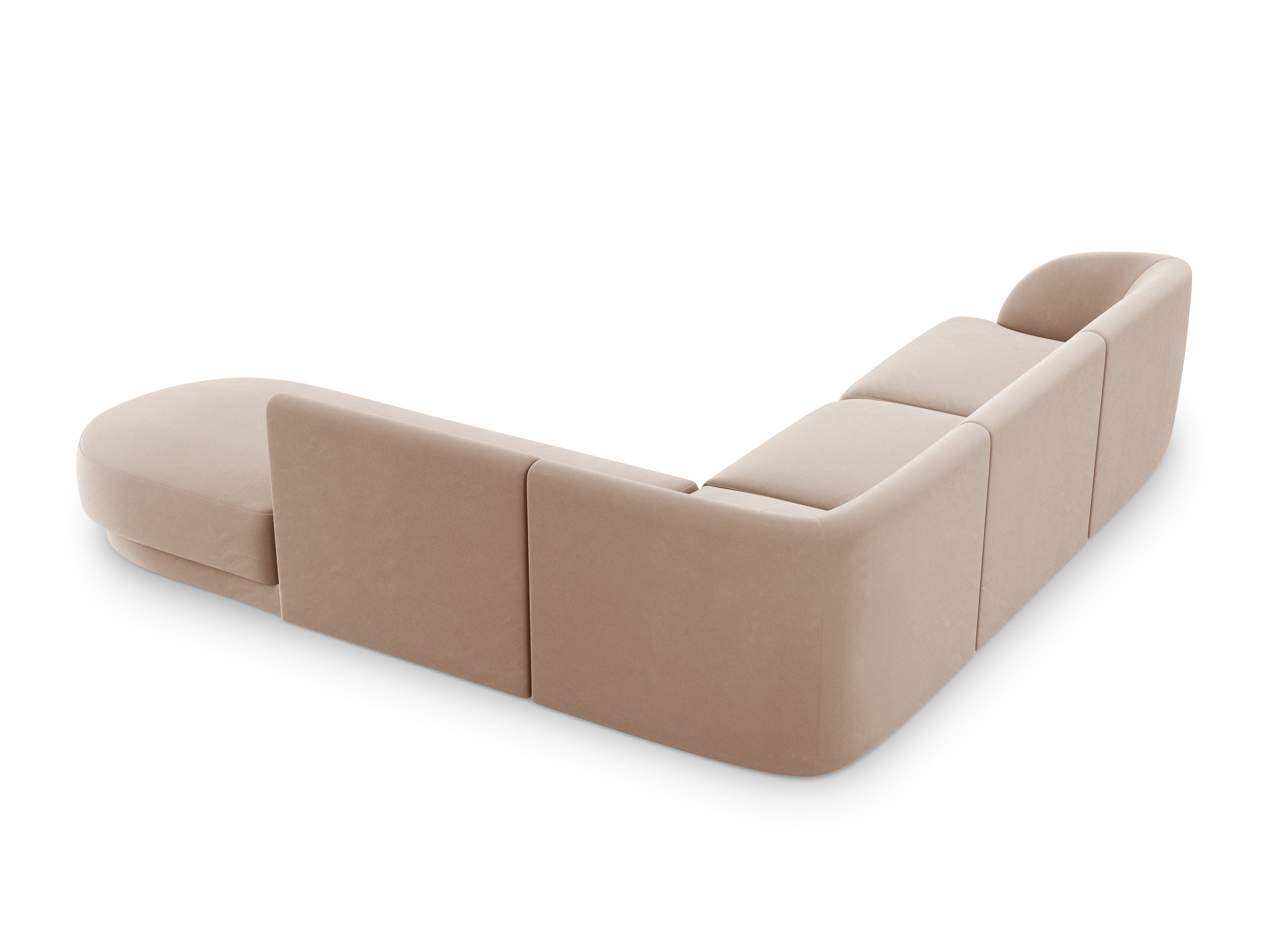 Sitzgarnitur Miley 255x248cm, Material: Samt
