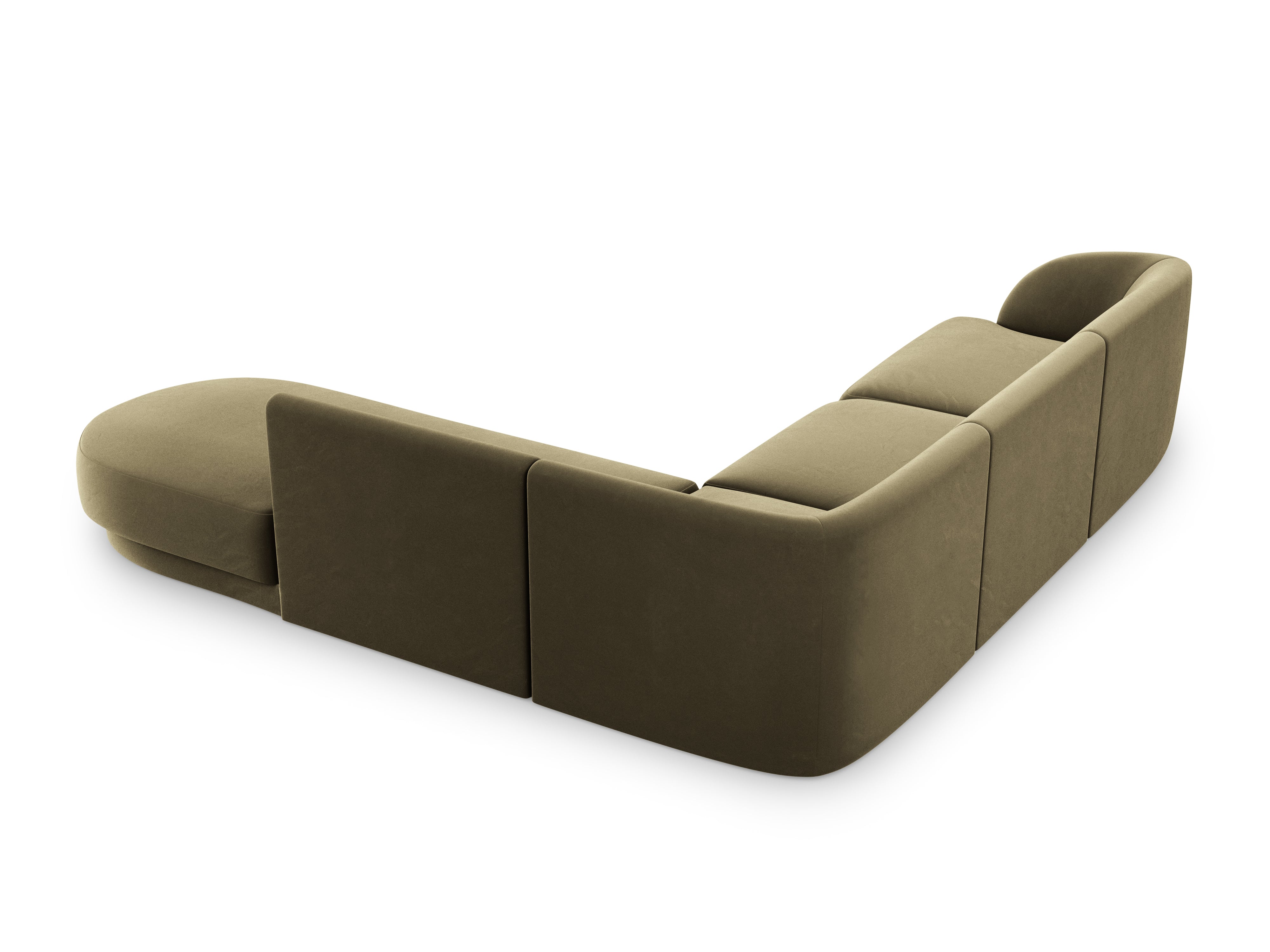 Sitzgarnitur Miley 255x248cm, Material: Samt