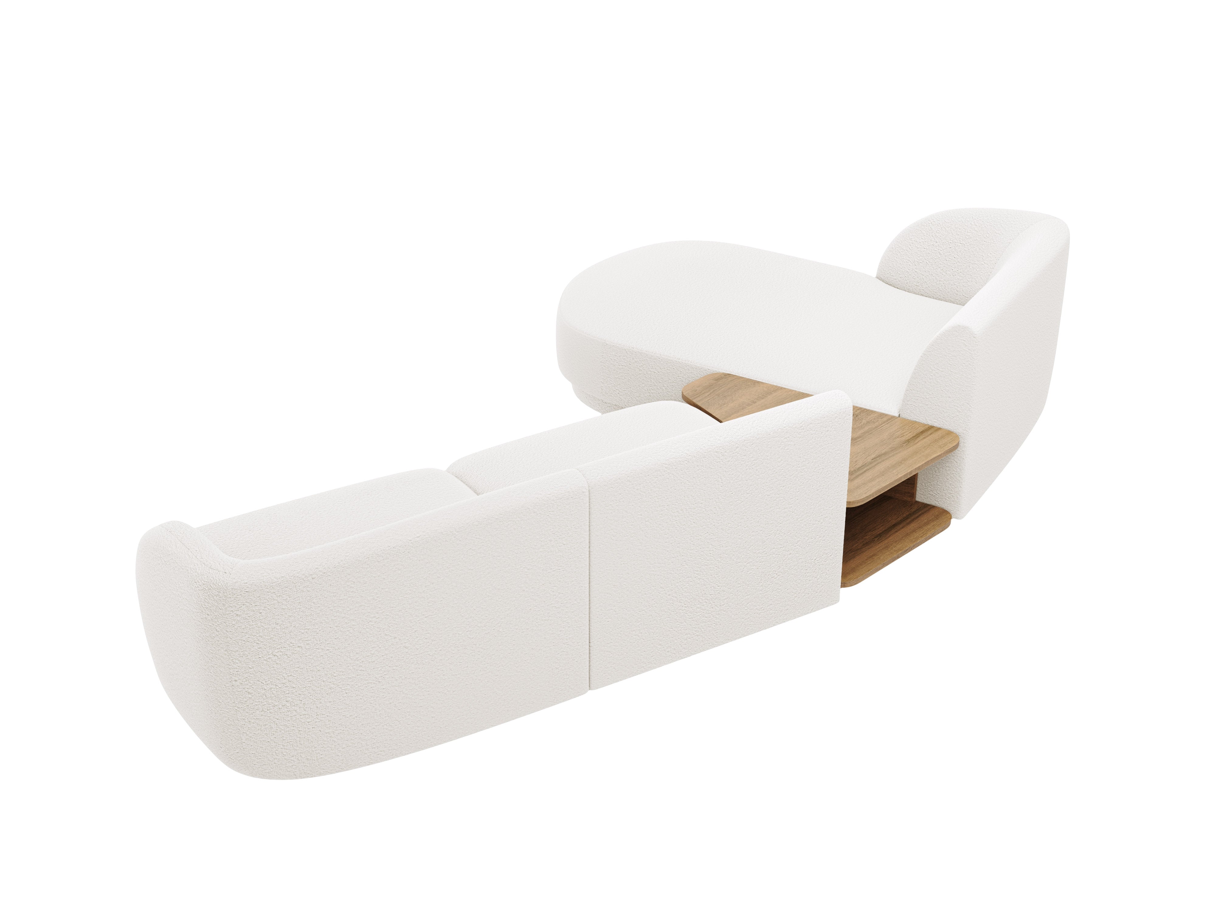 Sitzgarnitur Miley 303x178 cm, Material: Bouclé