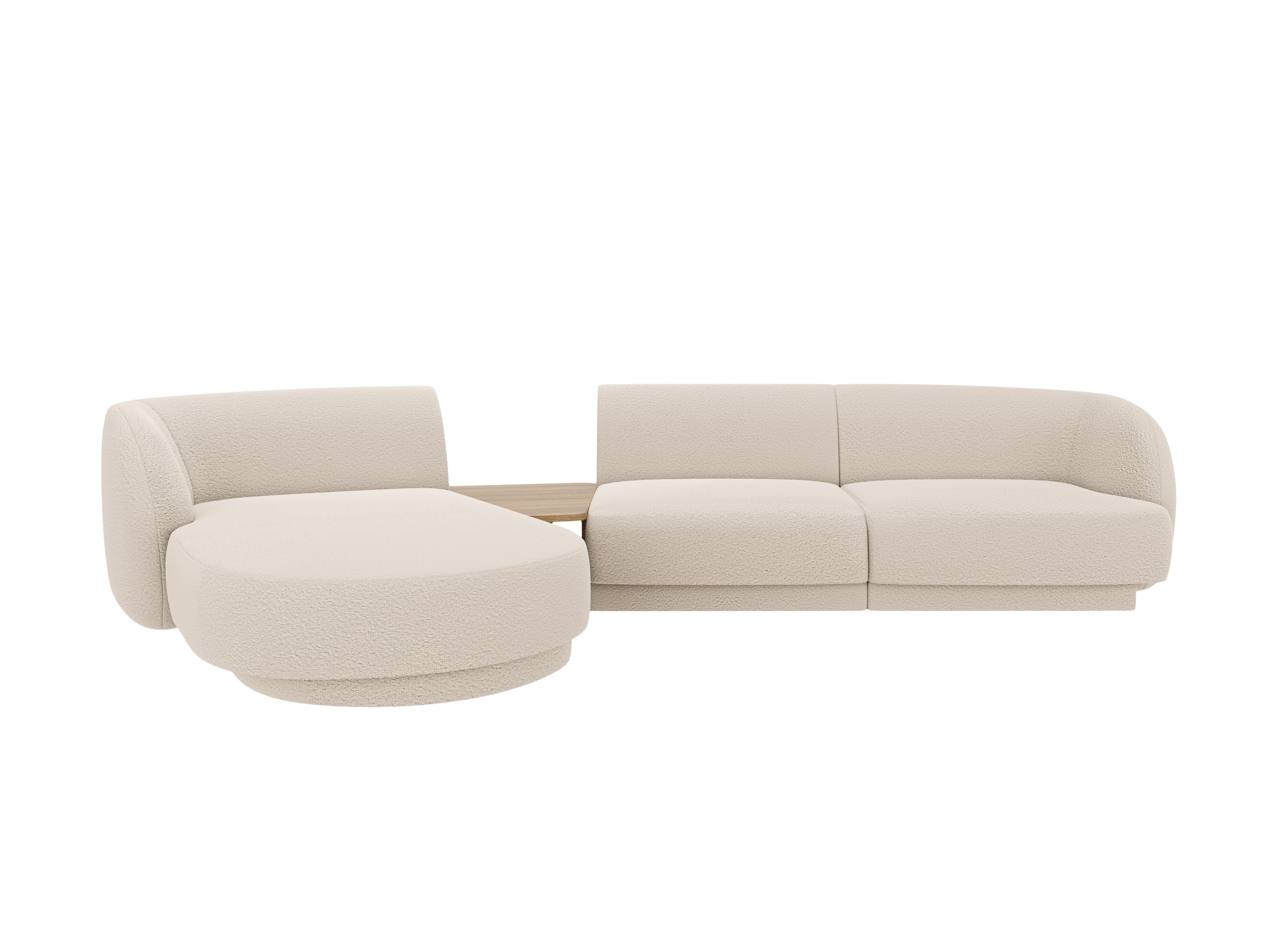 Sitzgarnitur Miley 303x178 cm, Material: Bouclé