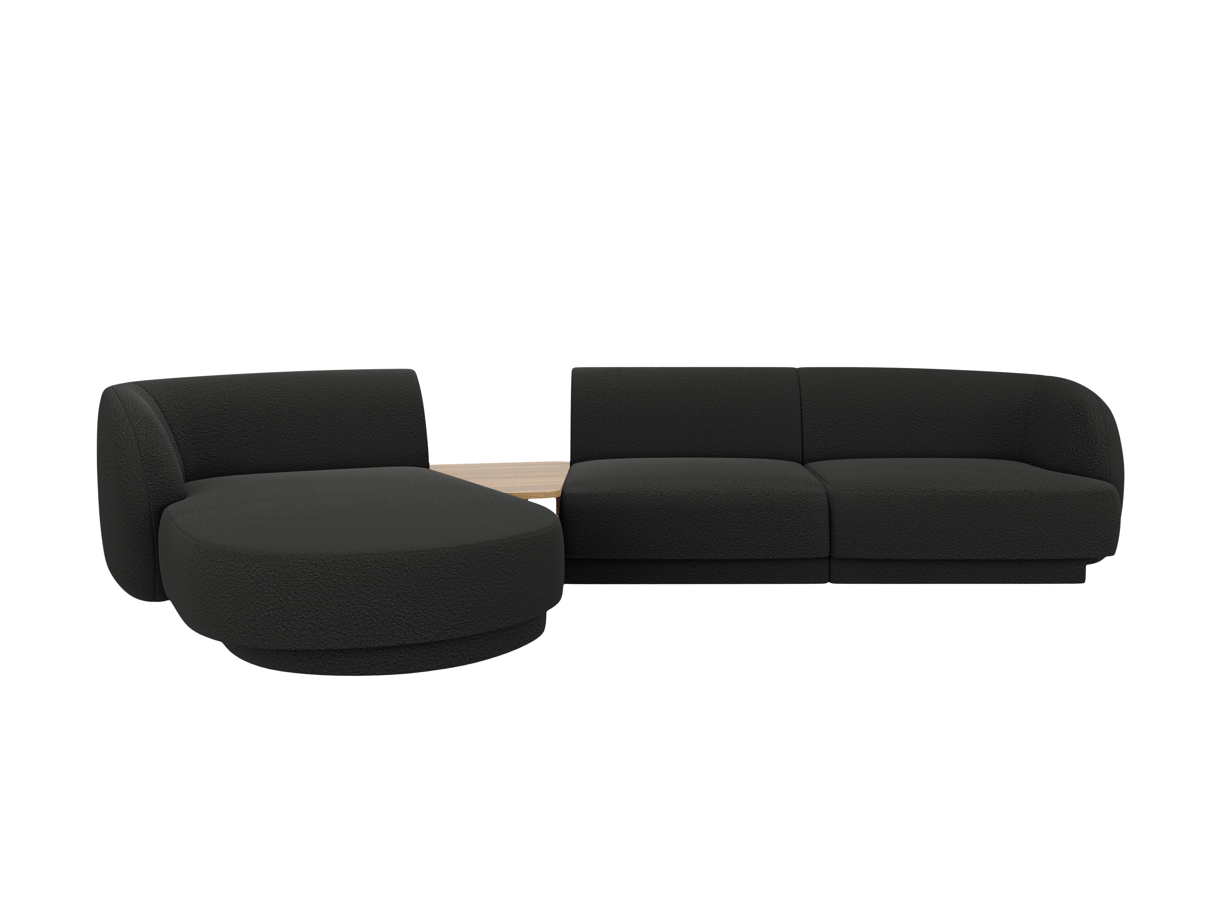Sitzgarnitur Miley 303x178 cm, Material: Bouclé
