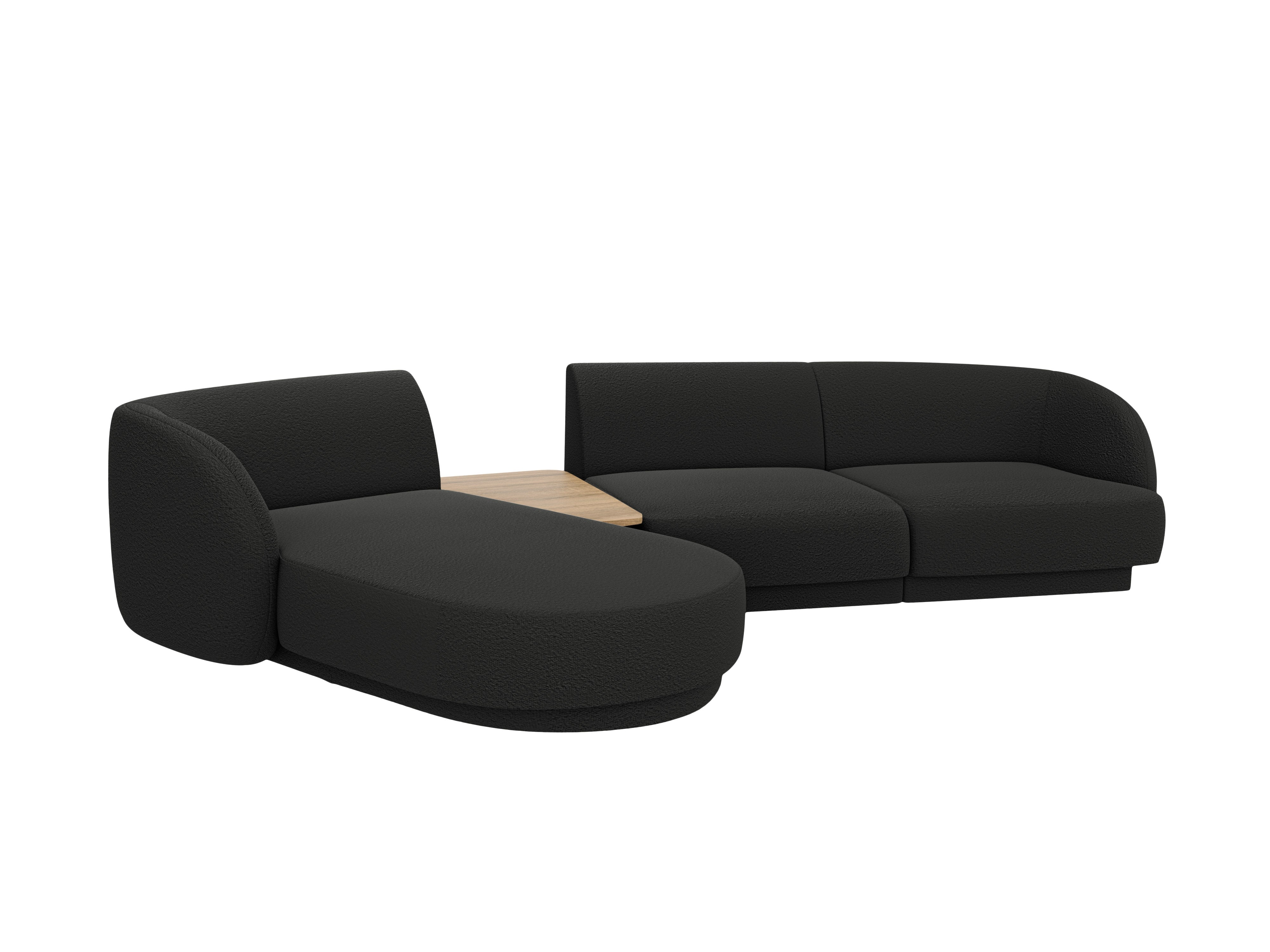 Sitzgarnitur Miley 303x178 cm, Material: Bouclé