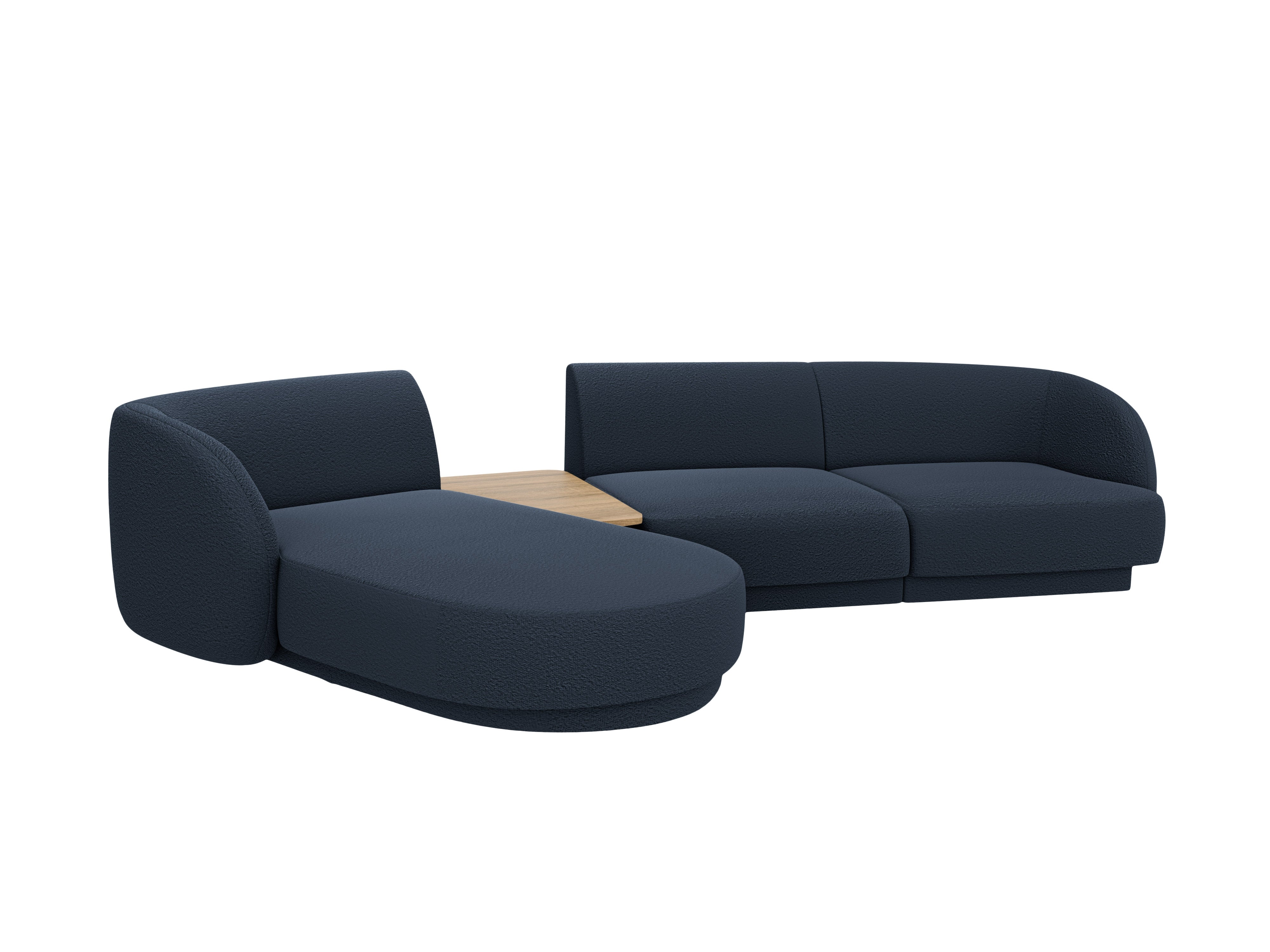 Sitzgarnitur Miley 303x178 cm, Material: Bouclé