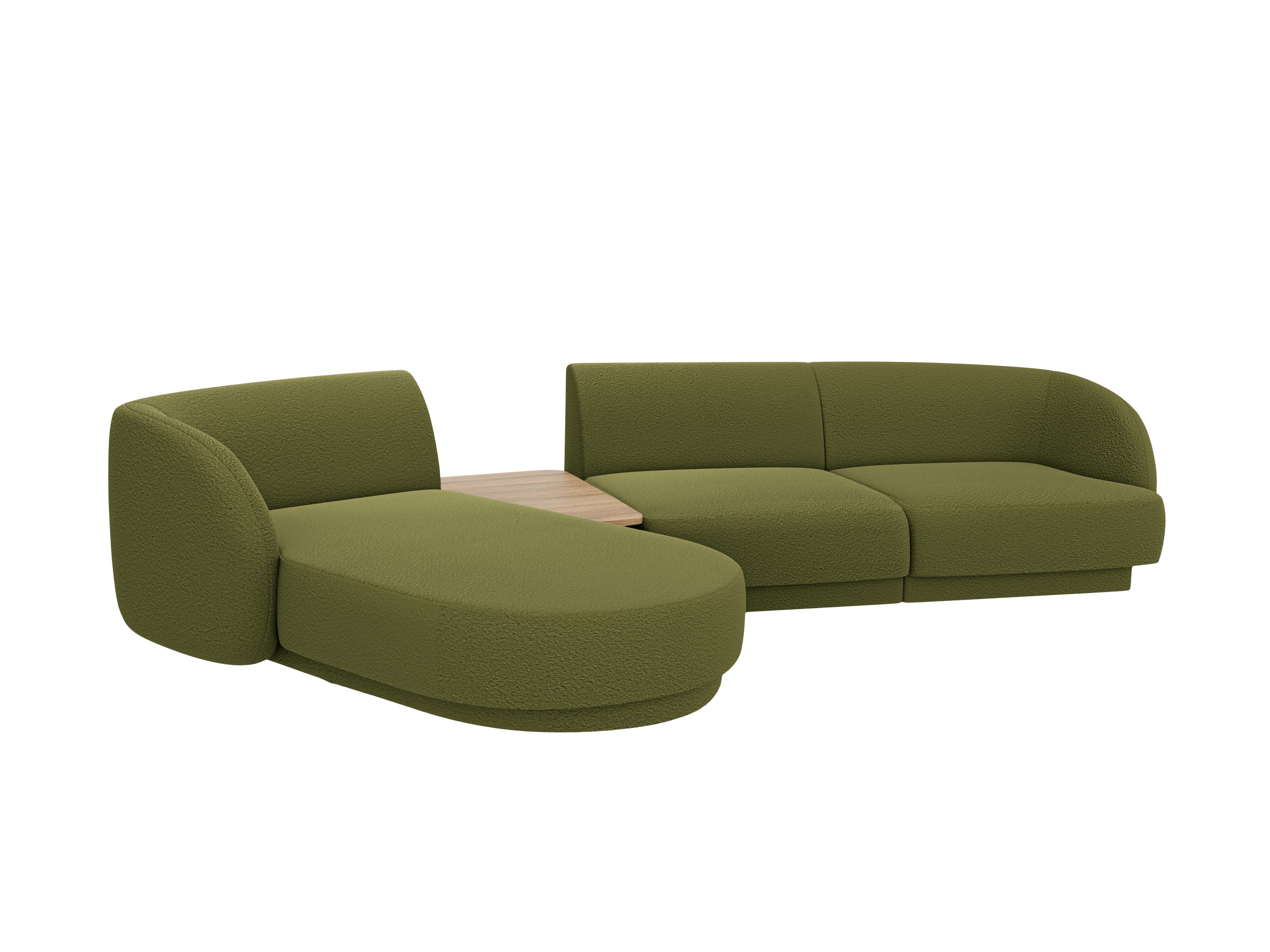 Sitzgarnitur Miley 303x178 cm, Material: Bouclé