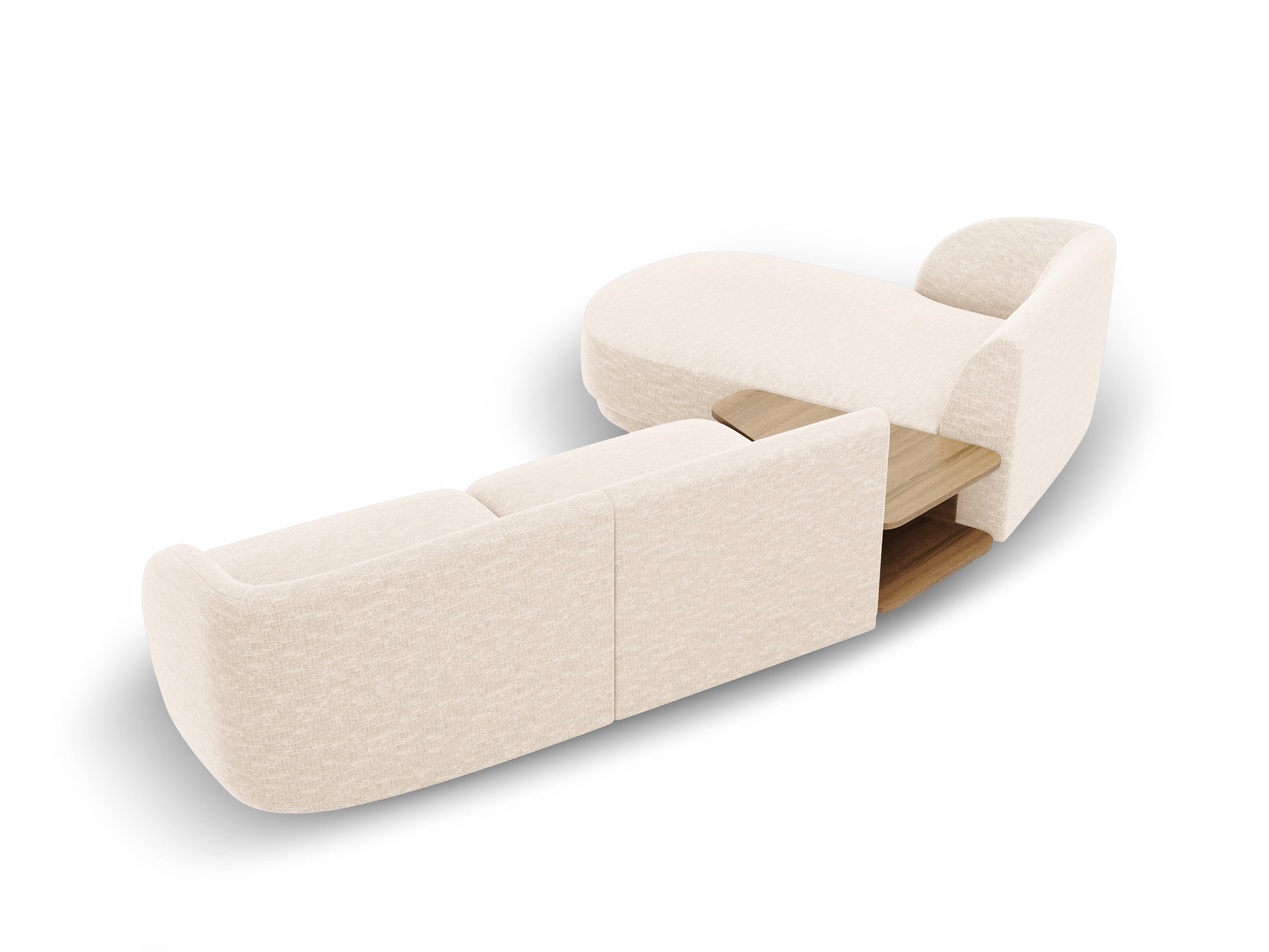 Sitzgarnitur Miley 303x178 cm, Material: Chenille