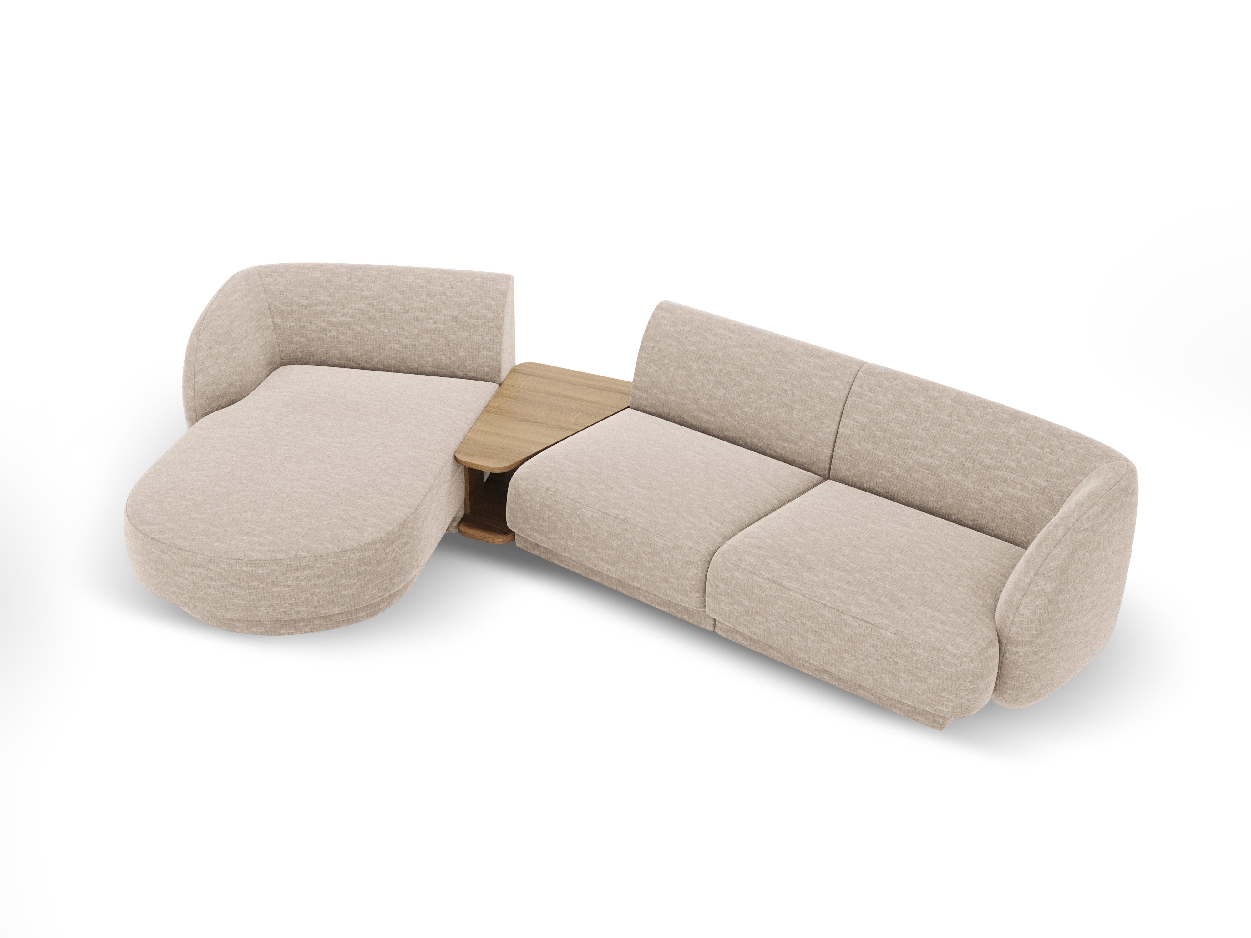 Sitzgarnitur Miley 303x178 cm, Material: Chenille