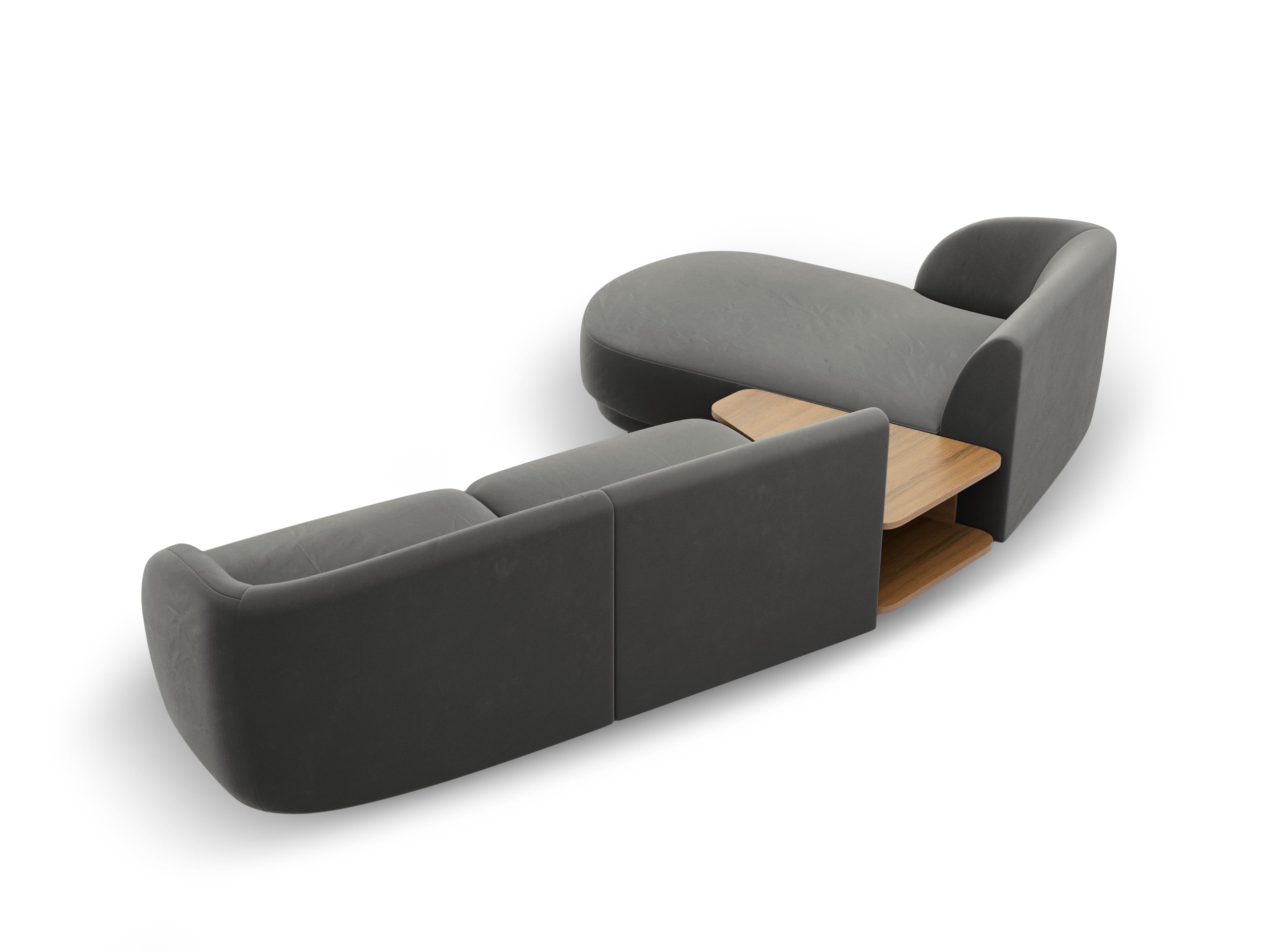 Sitzgarnitur Miley 303x178 cm, Material: Samt