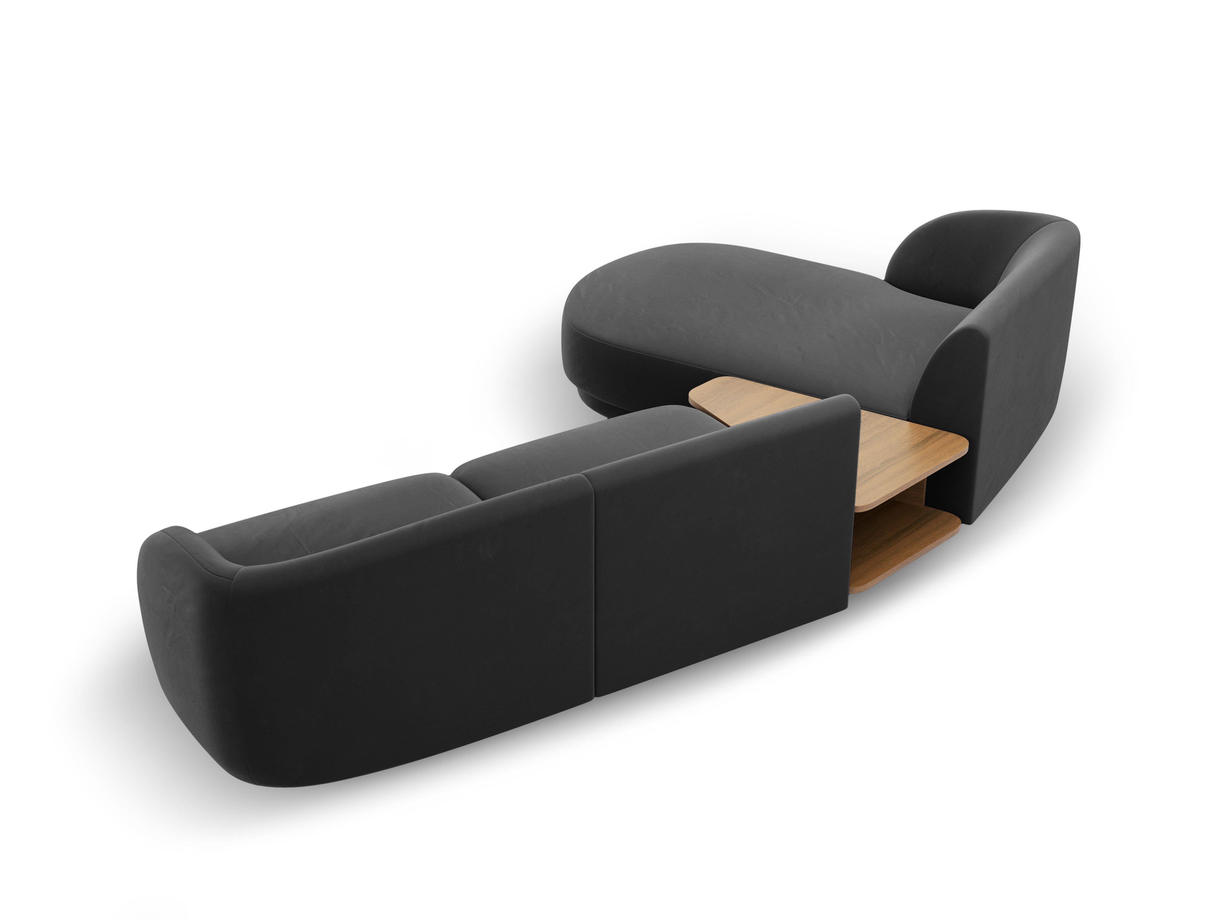 Sitzgarnitur Miley 303x178 cm, Material: Samt