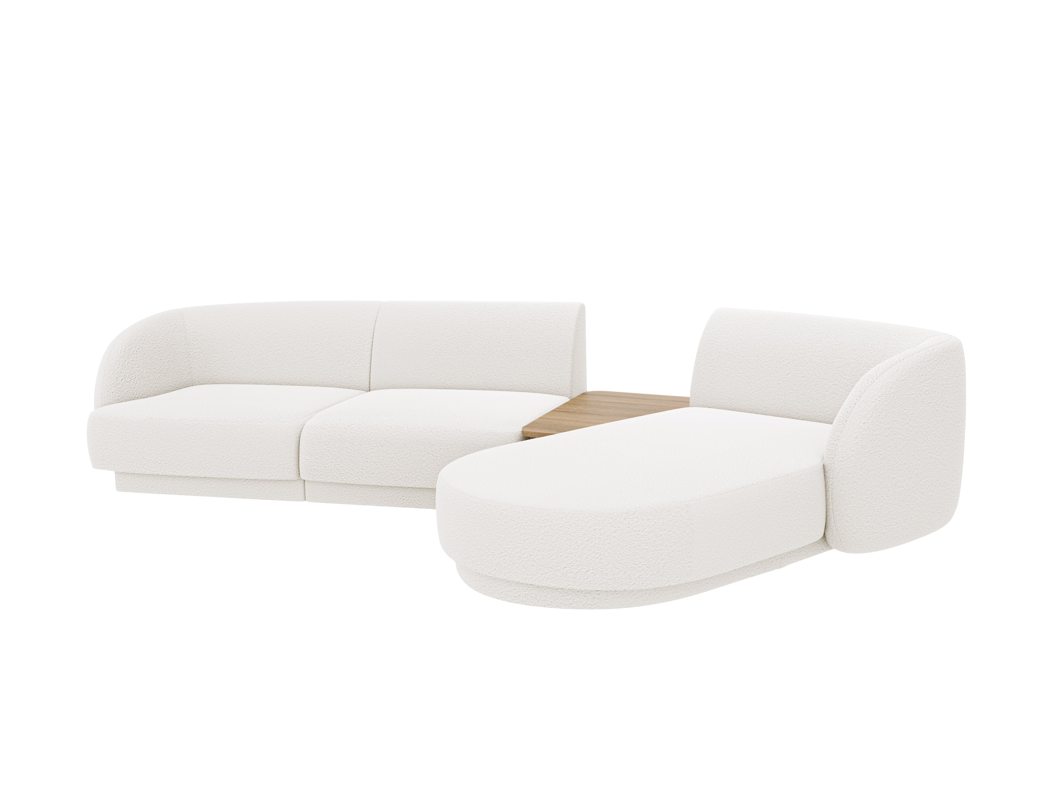 Sitzgarnitur Miley 303x178 cm, Material: Bouclé