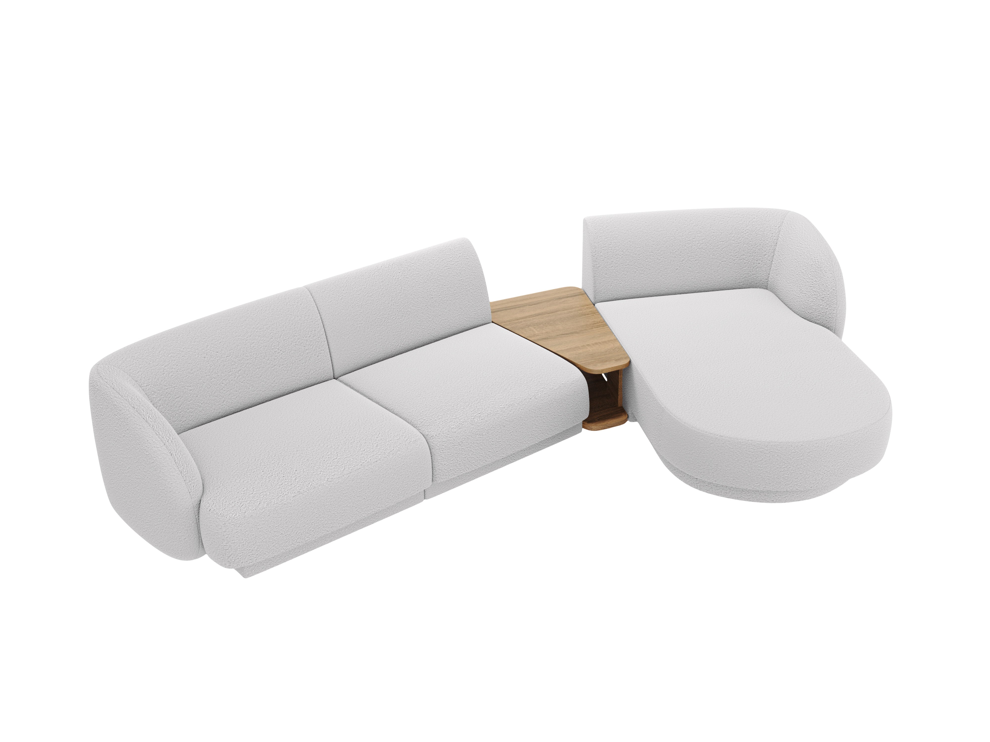 Sitzgarnitur Miley 303x178 cm, Material: Bouclé