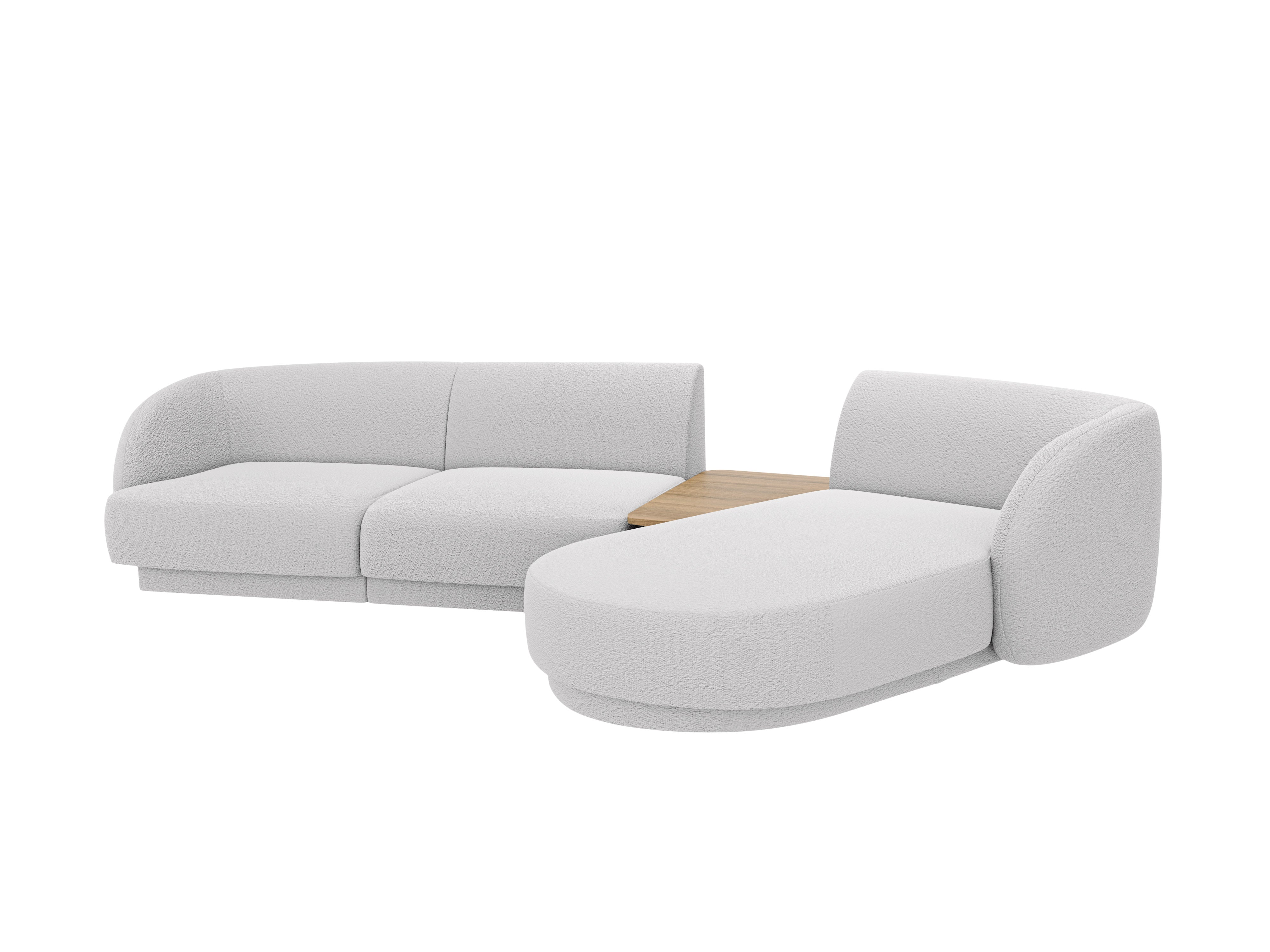Sitzgarnitur Miley 303x178 cm, Material: Bouclé