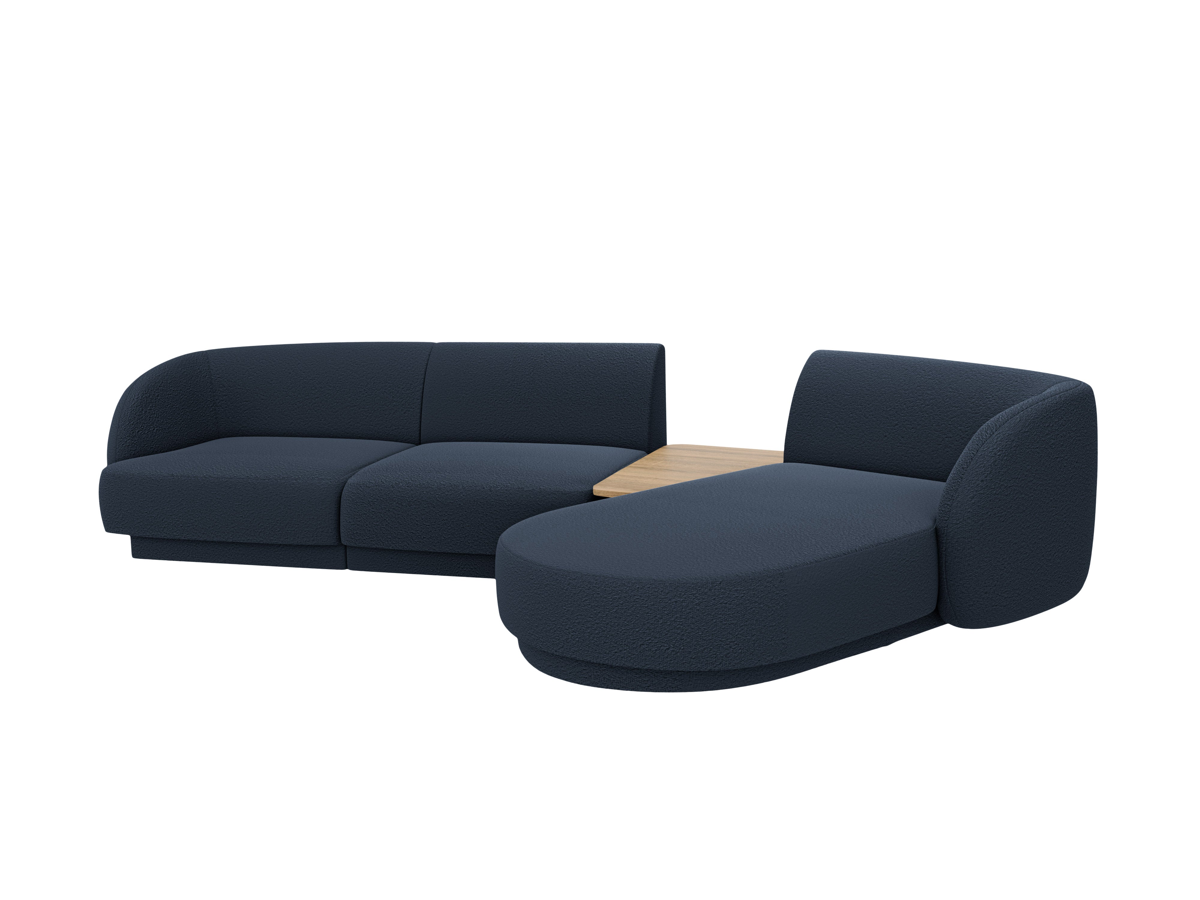 Sitzgarnitur Miley 303x178 cm, Material: Bouclé