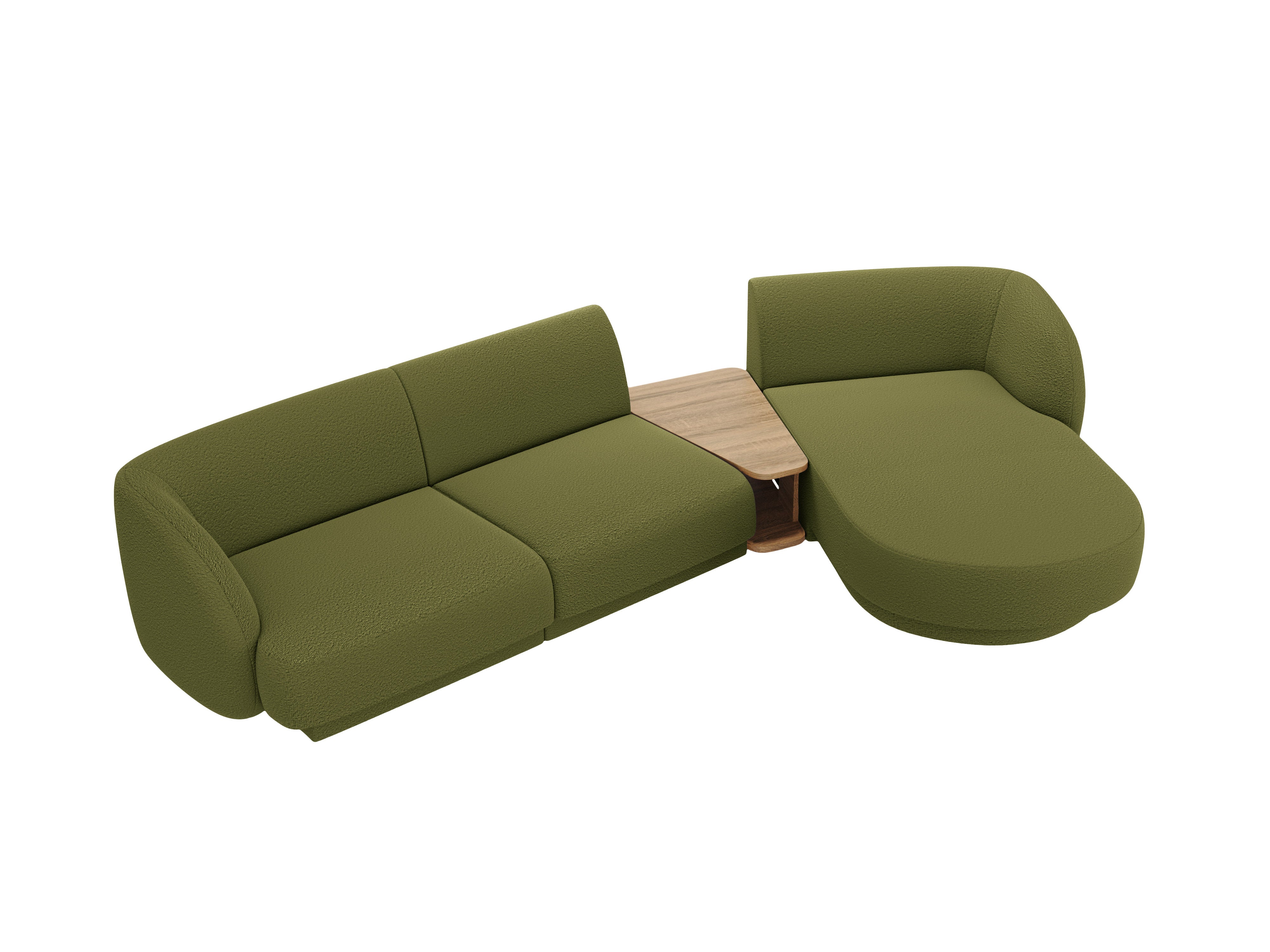 Sitzgarnitur Miley 303x178 cm, Material: Bouclé