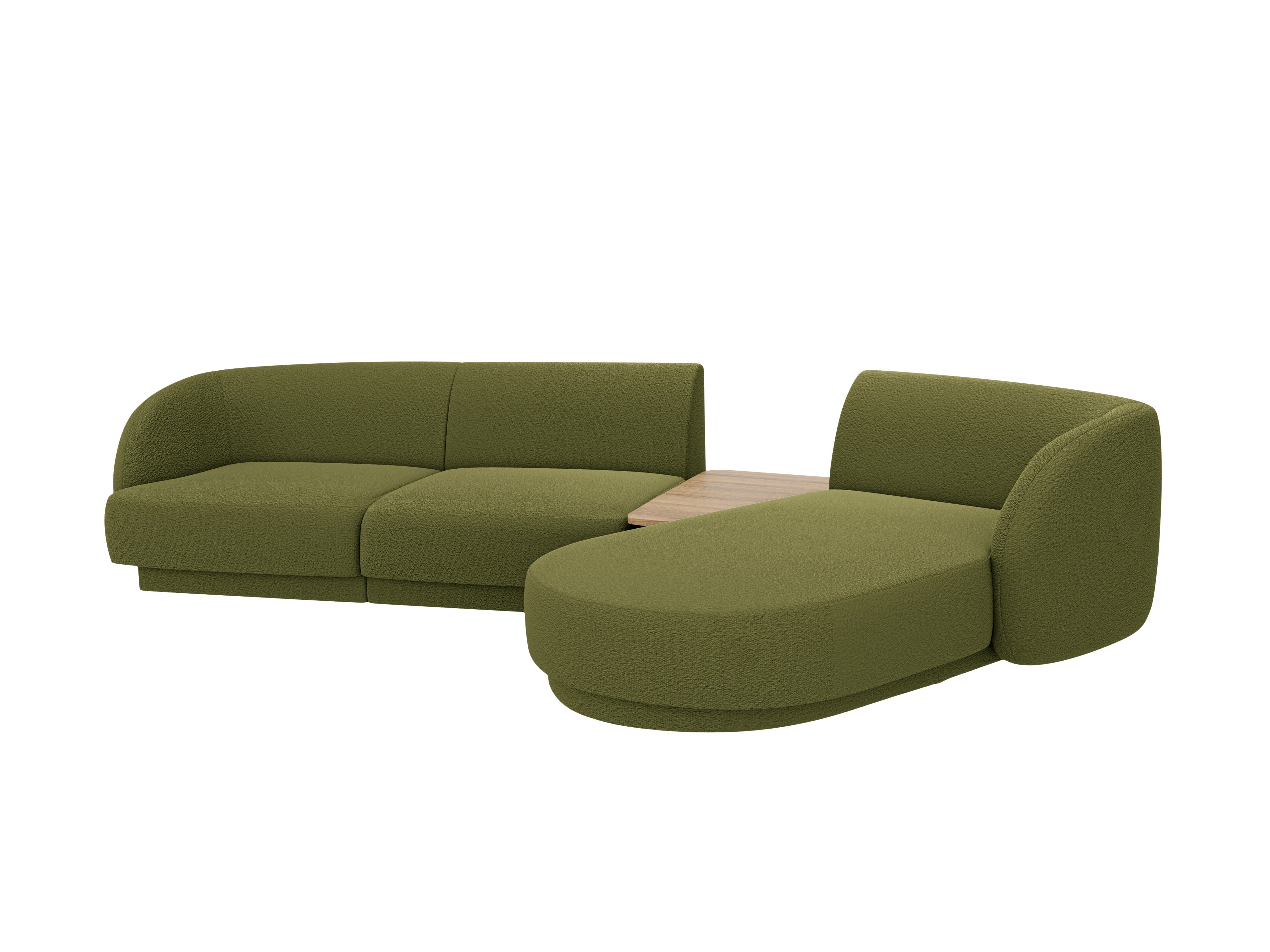 Sitzgarnitur Miley 303x178 cm, Material: Bouclé