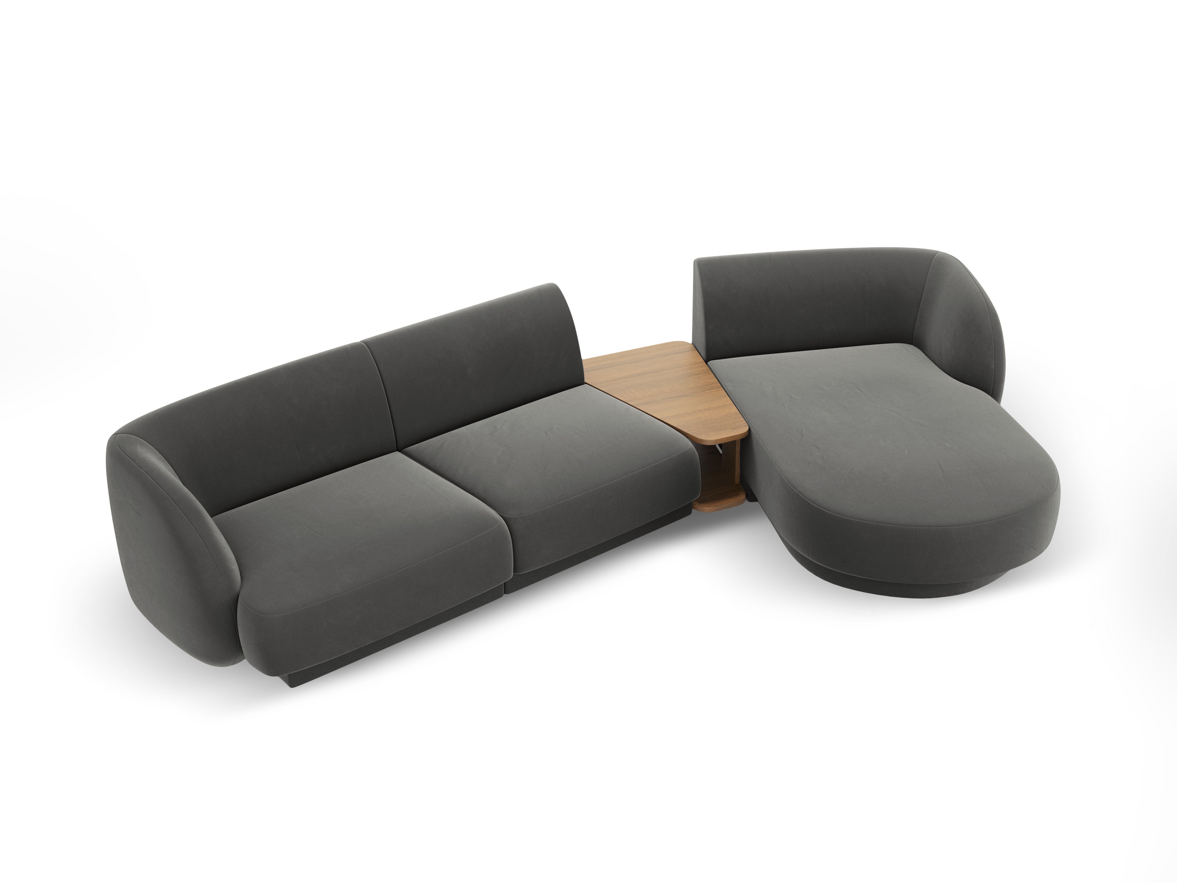 Sitzgarnitur Miley 303x178 cm, Material: Samt