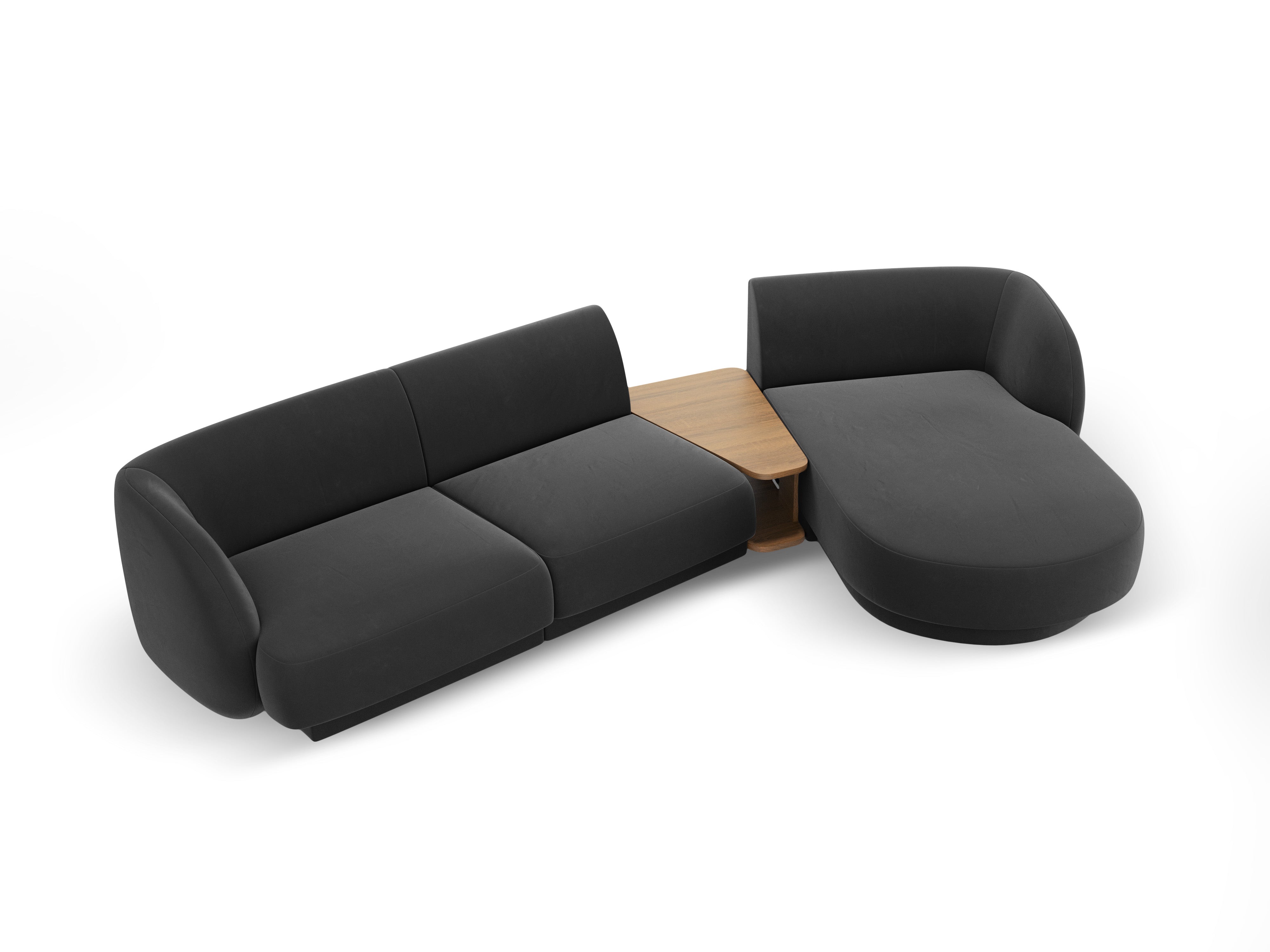 Sitzgarnitur Miley 303x178 cm, Material: Samt