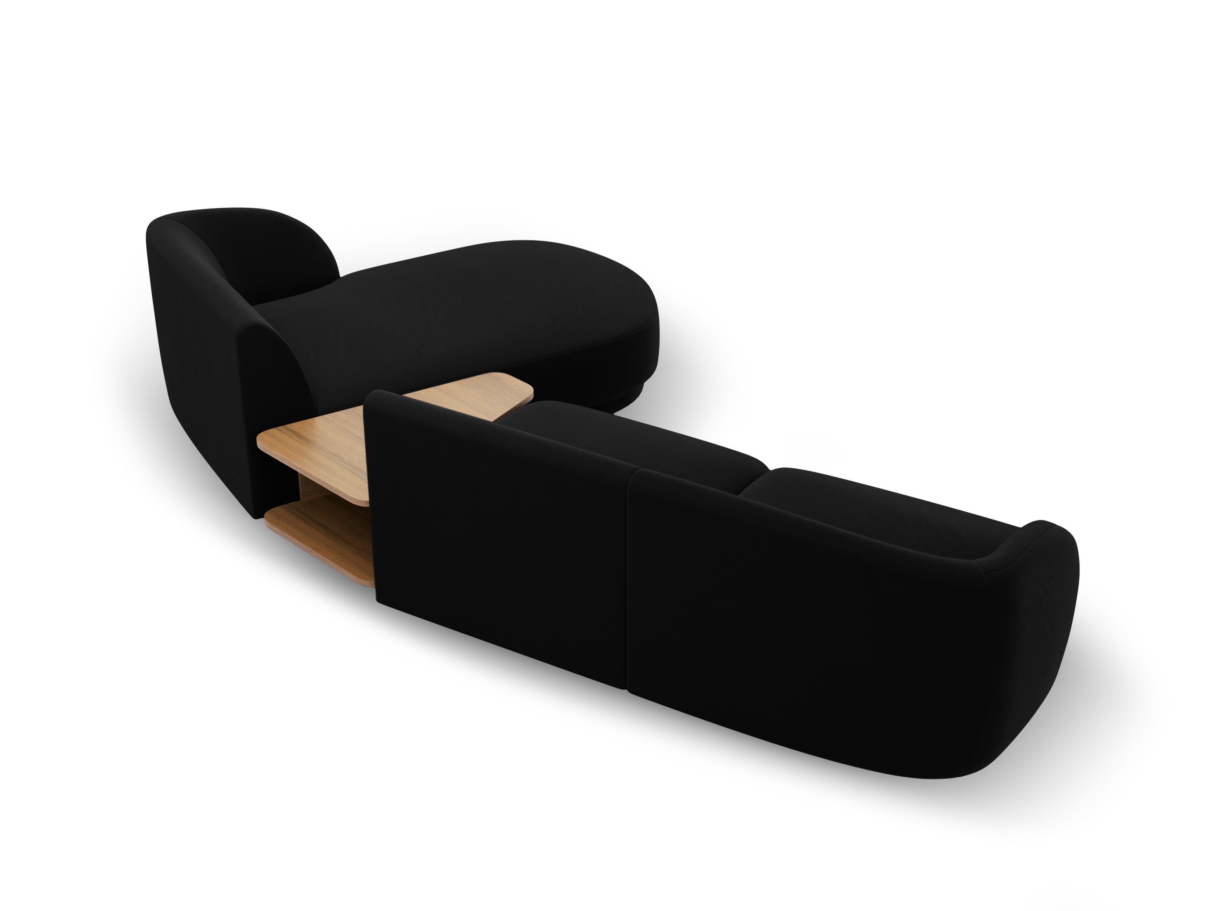 Sitzgarnitur Miley 303x178 cm, Material: Samt