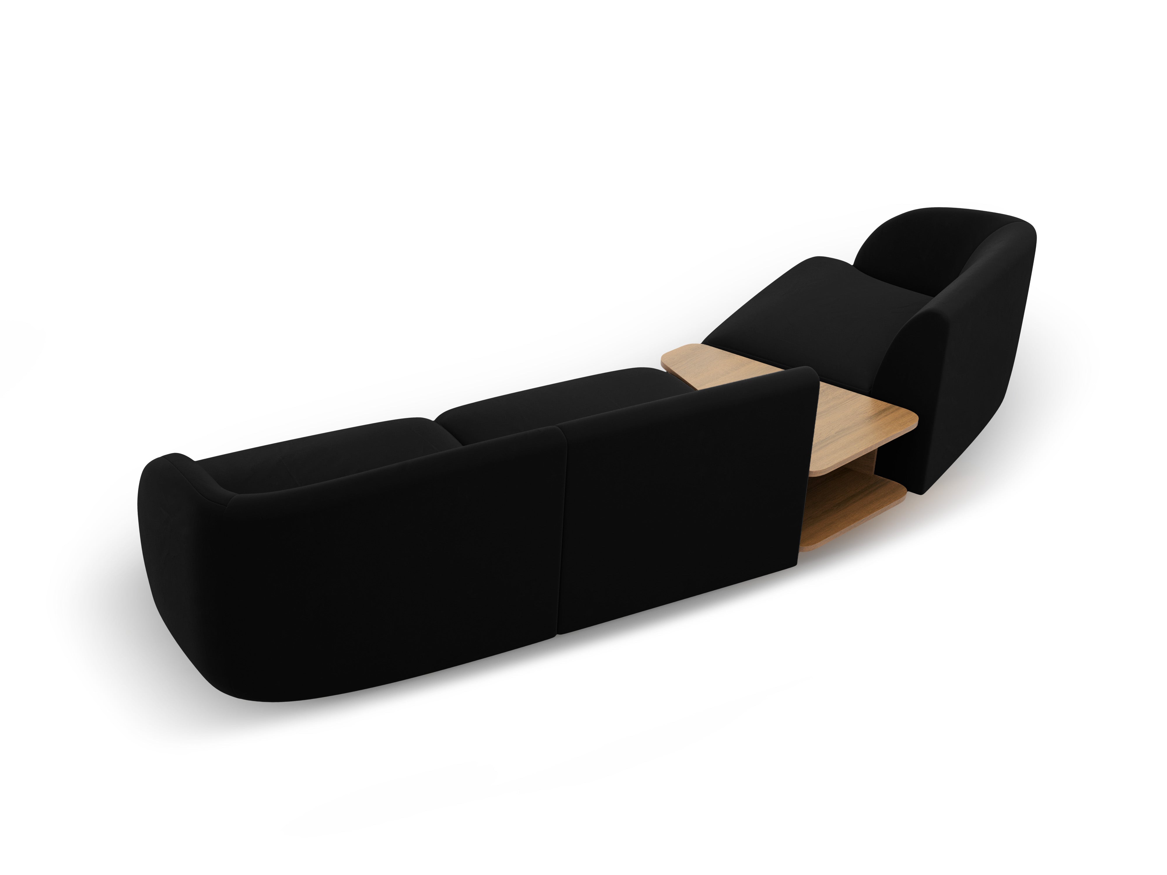 Sitzgarnitur Miley 303x126cm, Material: Samt