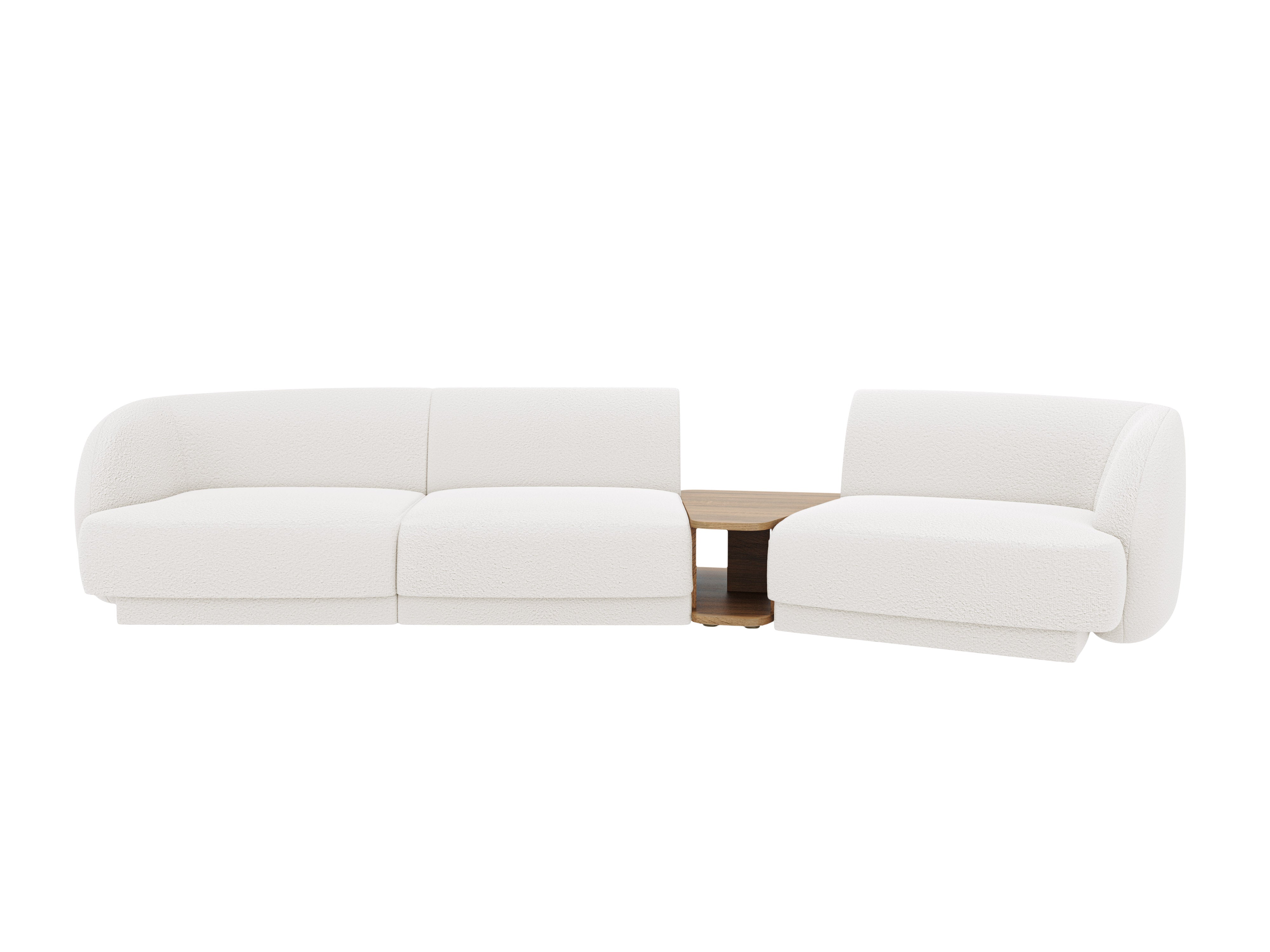 Sitzgarnitur Miley 303x126cm, Material: Bouclé