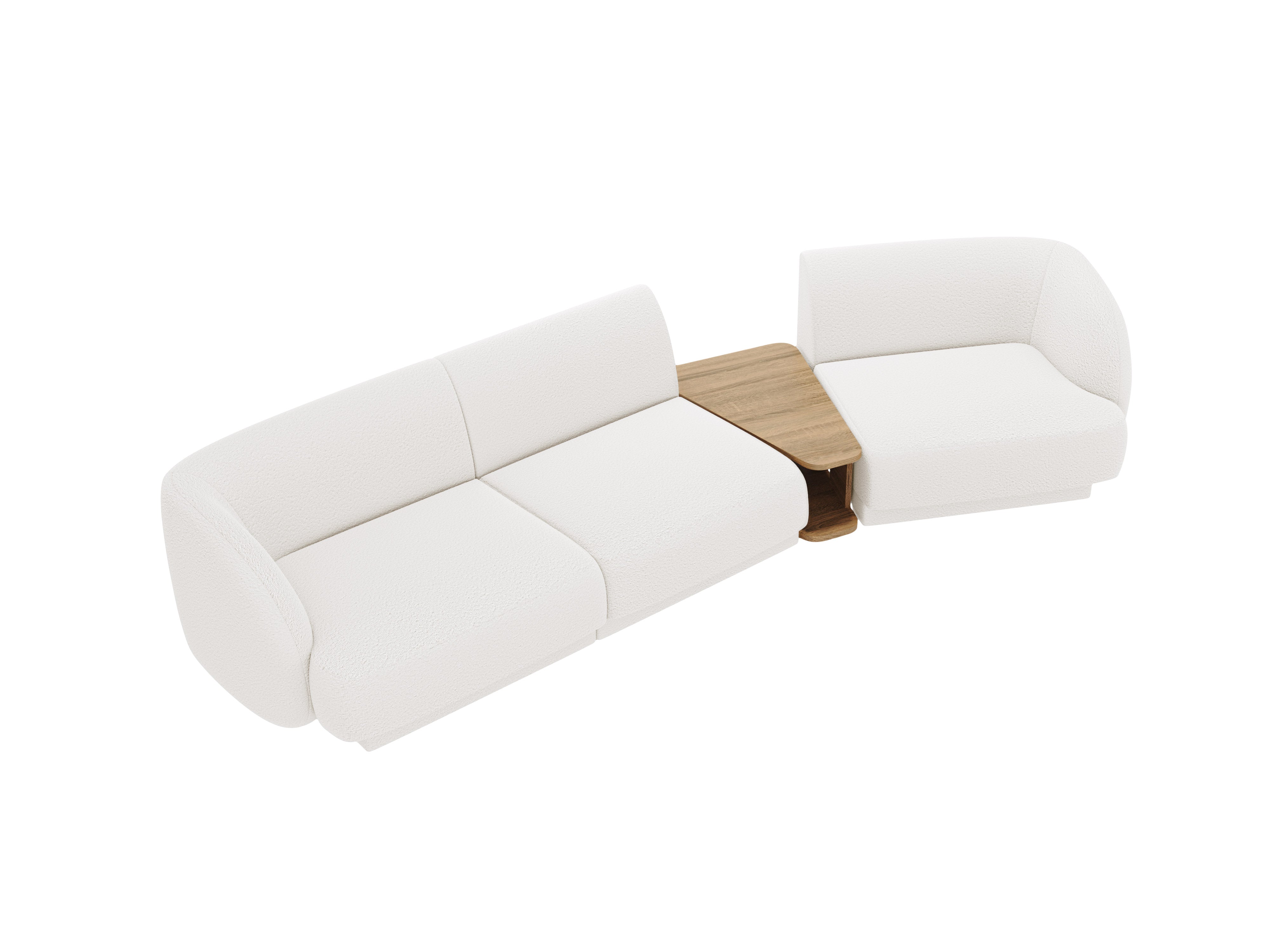 Sitzgarnitur Miley 303x126cm, Material: Bouclé