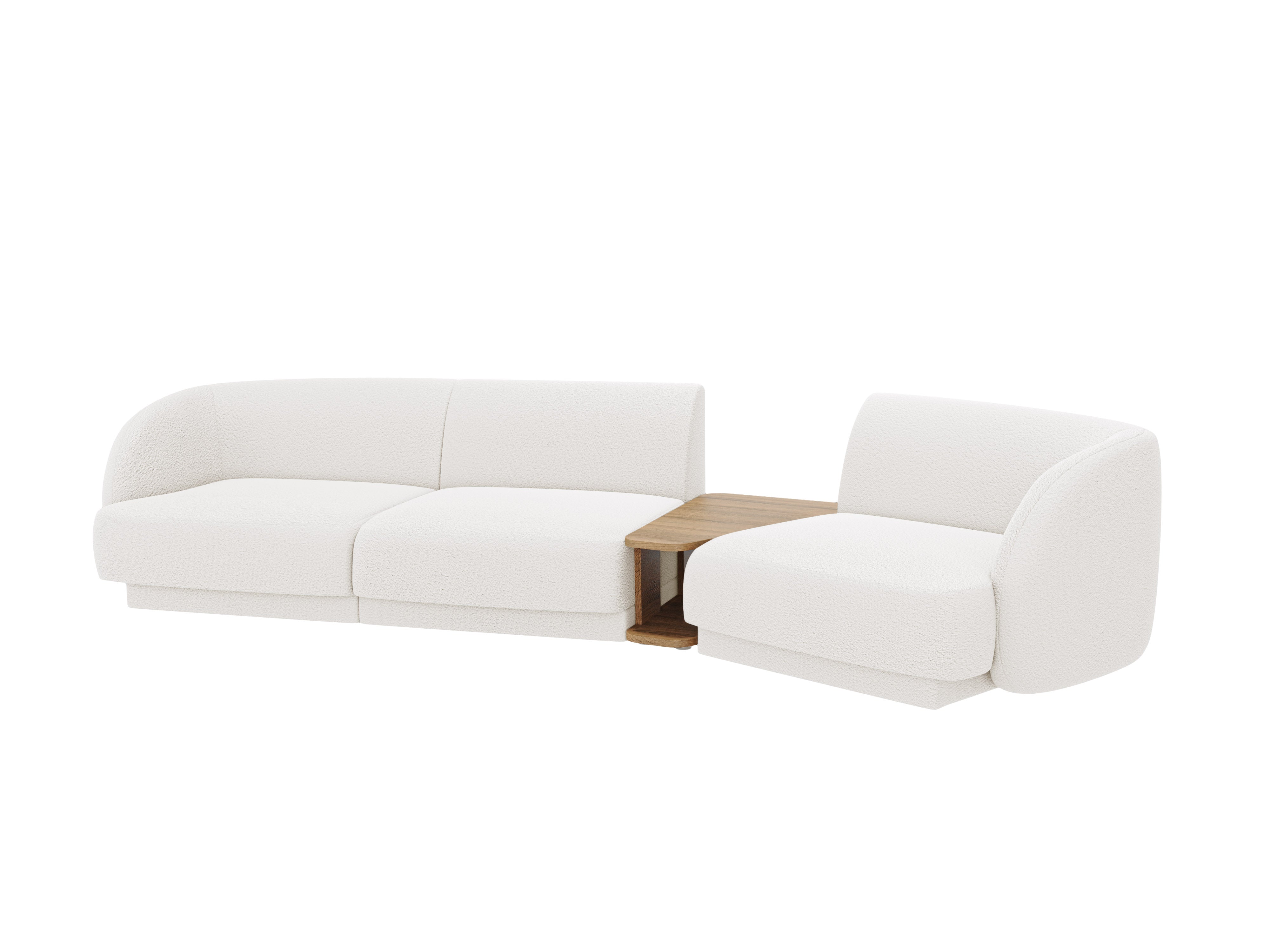 Sitzgarnitur Miley 303x126cm, Material: Bouclé