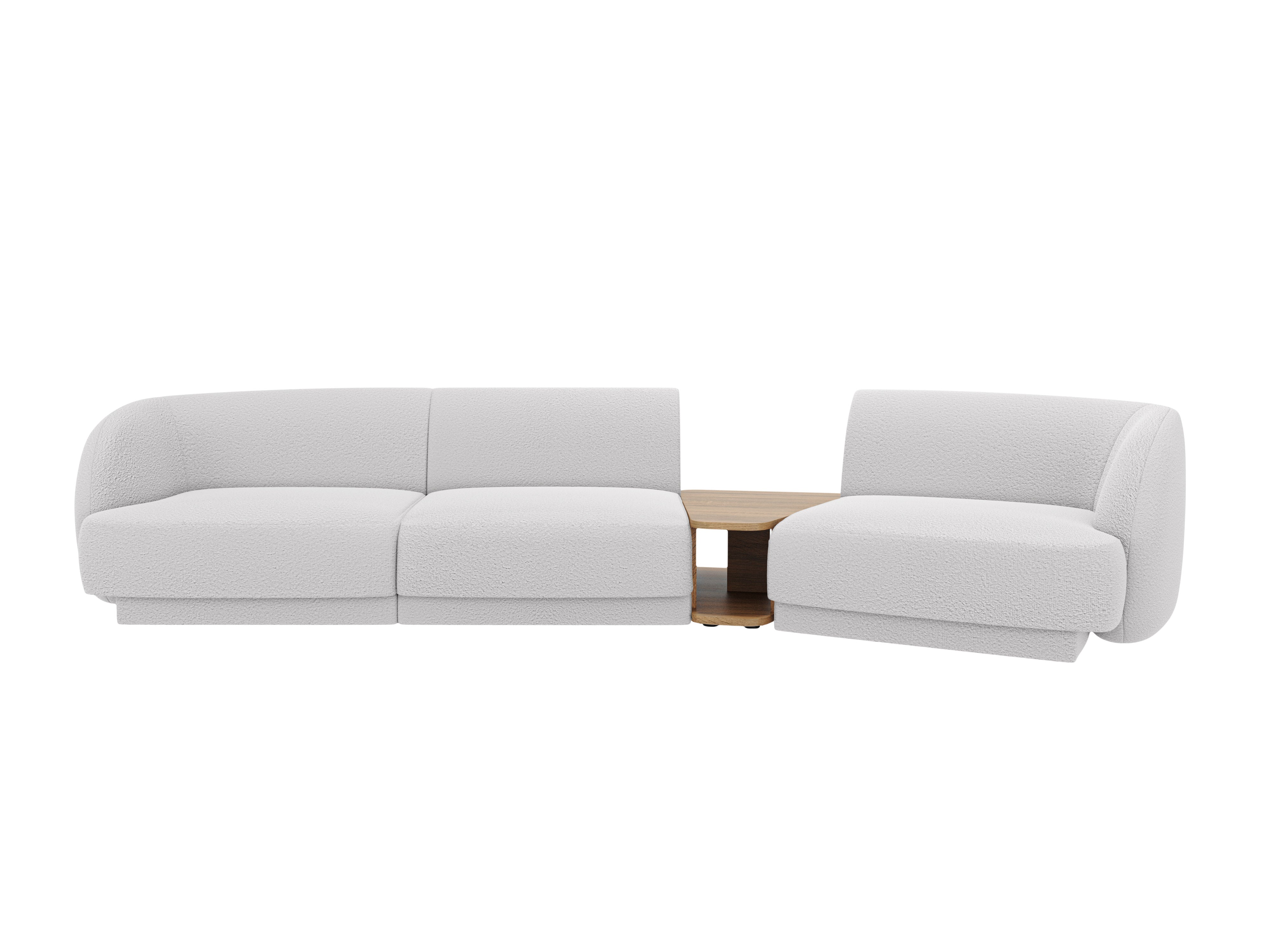 Sitzgarnitur Miley 303x126cm, Material: Bouclé