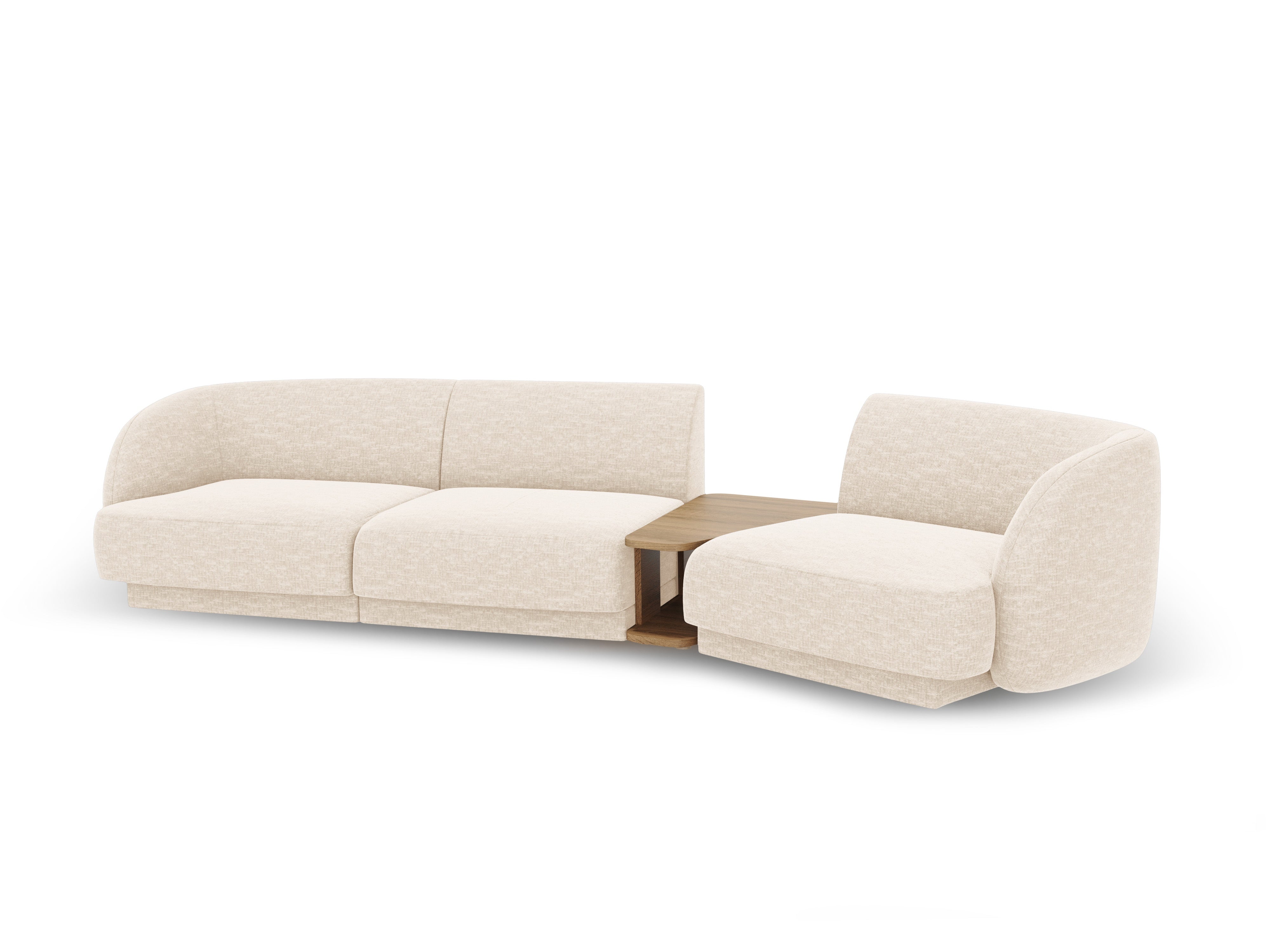 Sitzgarnitur Miley 303x126cm, Material: Chenille